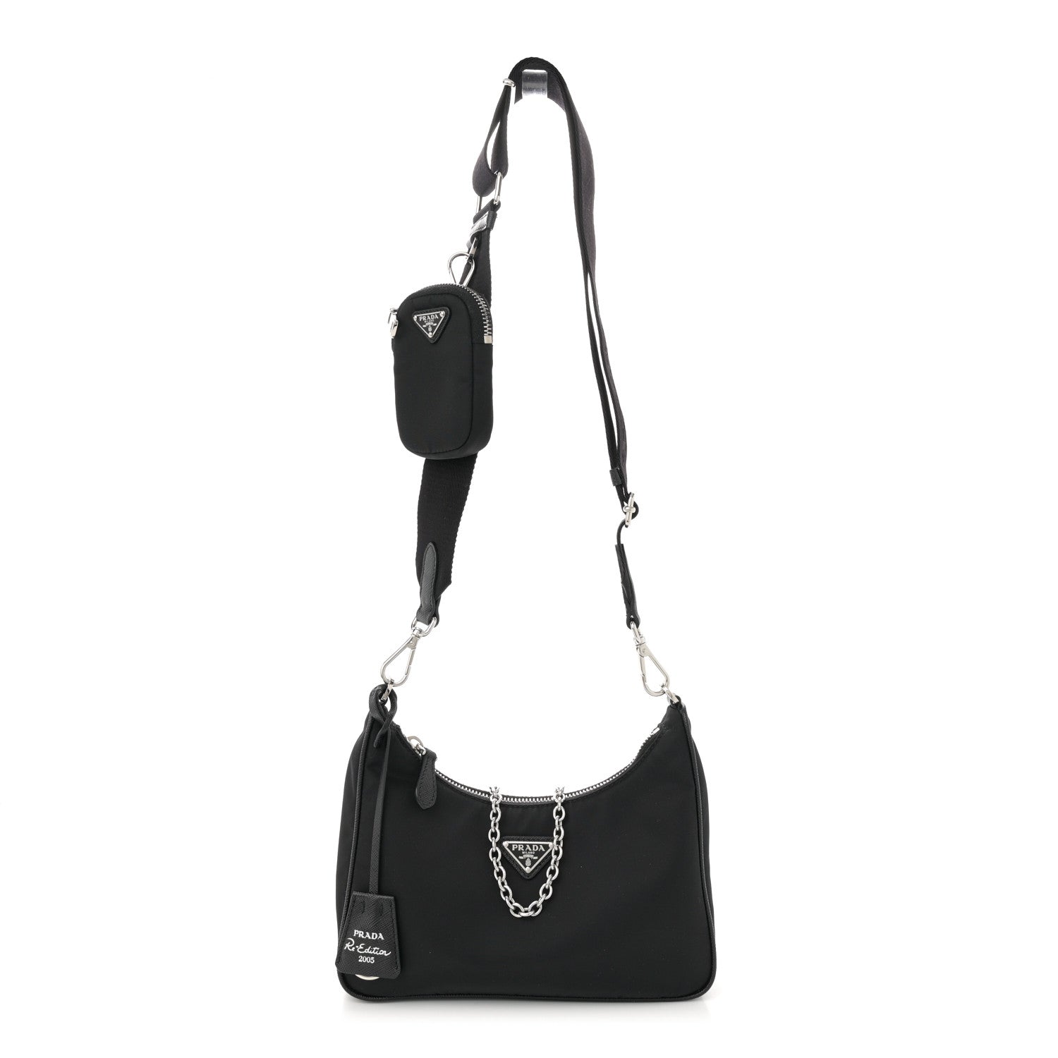 Nylon Re-Edition 2005 Shoulder Bag Black