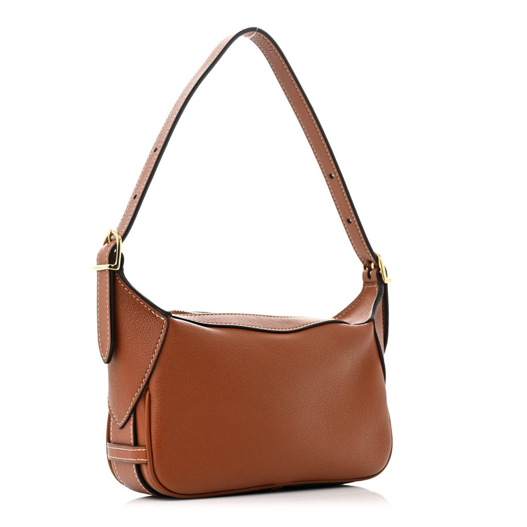 Supple Calfskin Mini Romy Shoulder Bag Tan