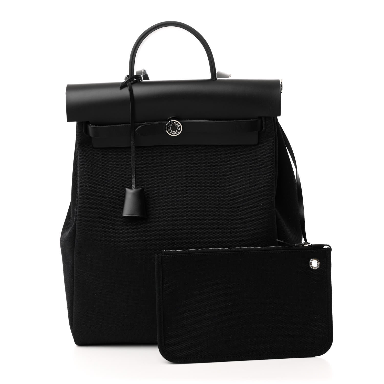 Military Toile Vache Hunter Herbag a Dos Zip Retourne Backpack Black