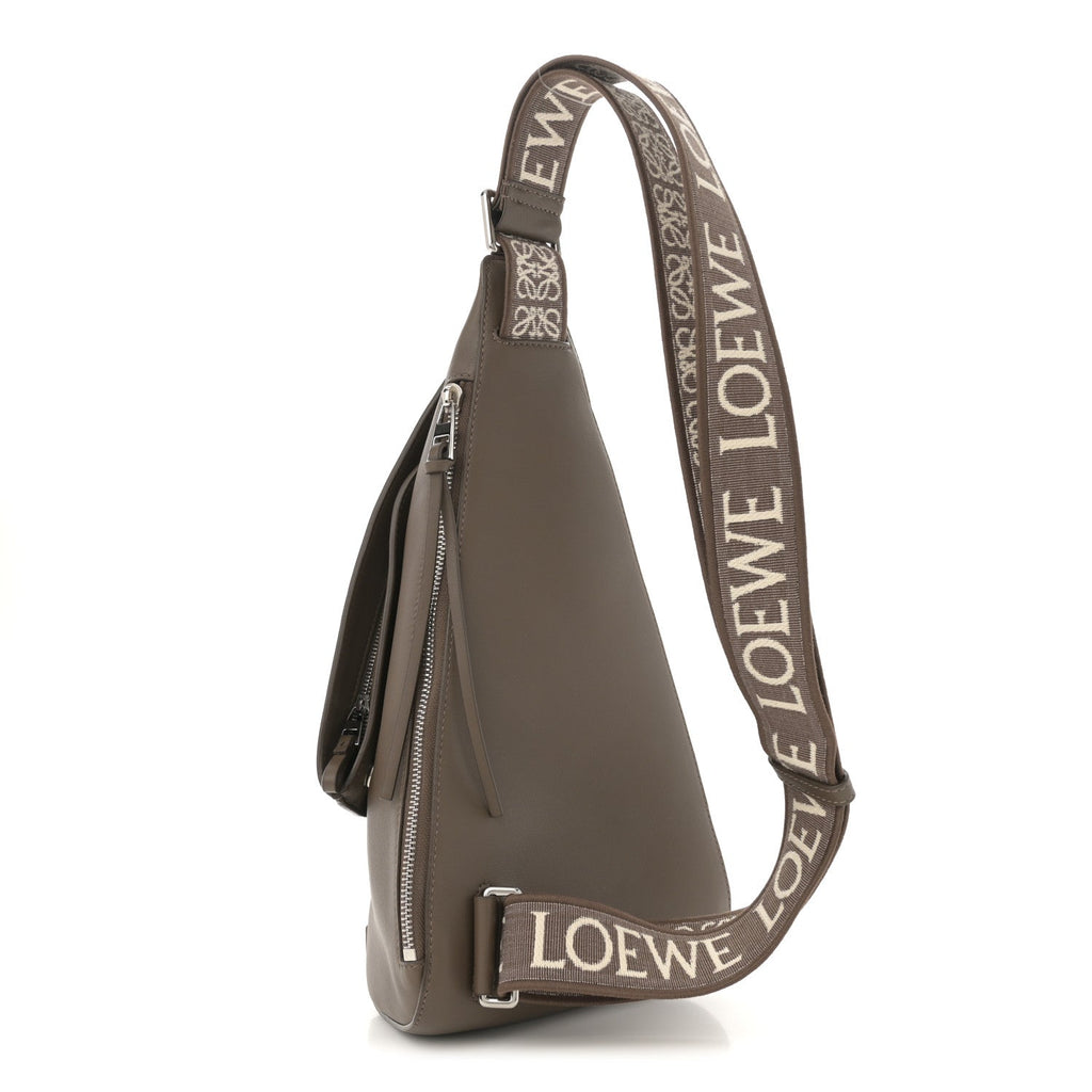 Soft Grained Calfskin Anton Sling Taupe