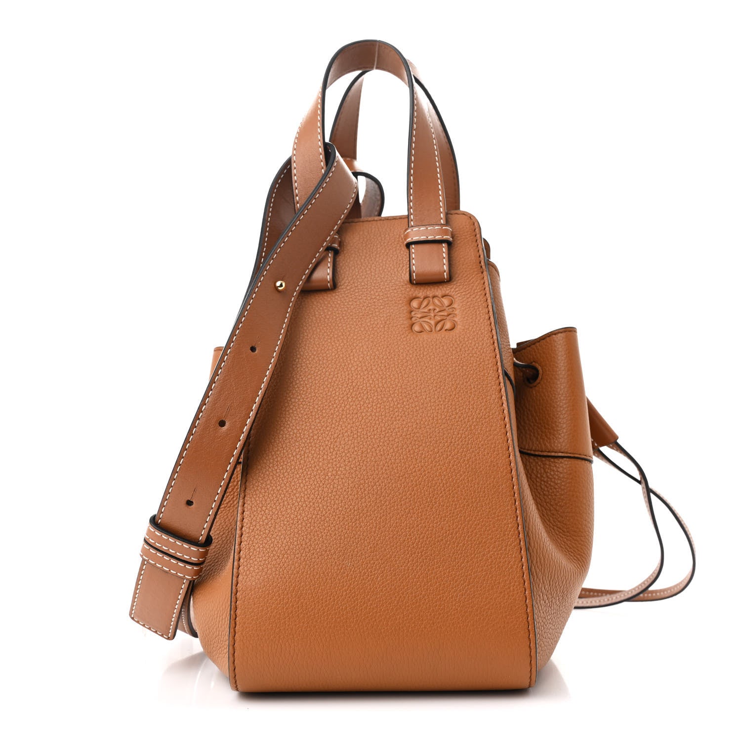 Calfskin Small Hammock Shoulder Bag Tan