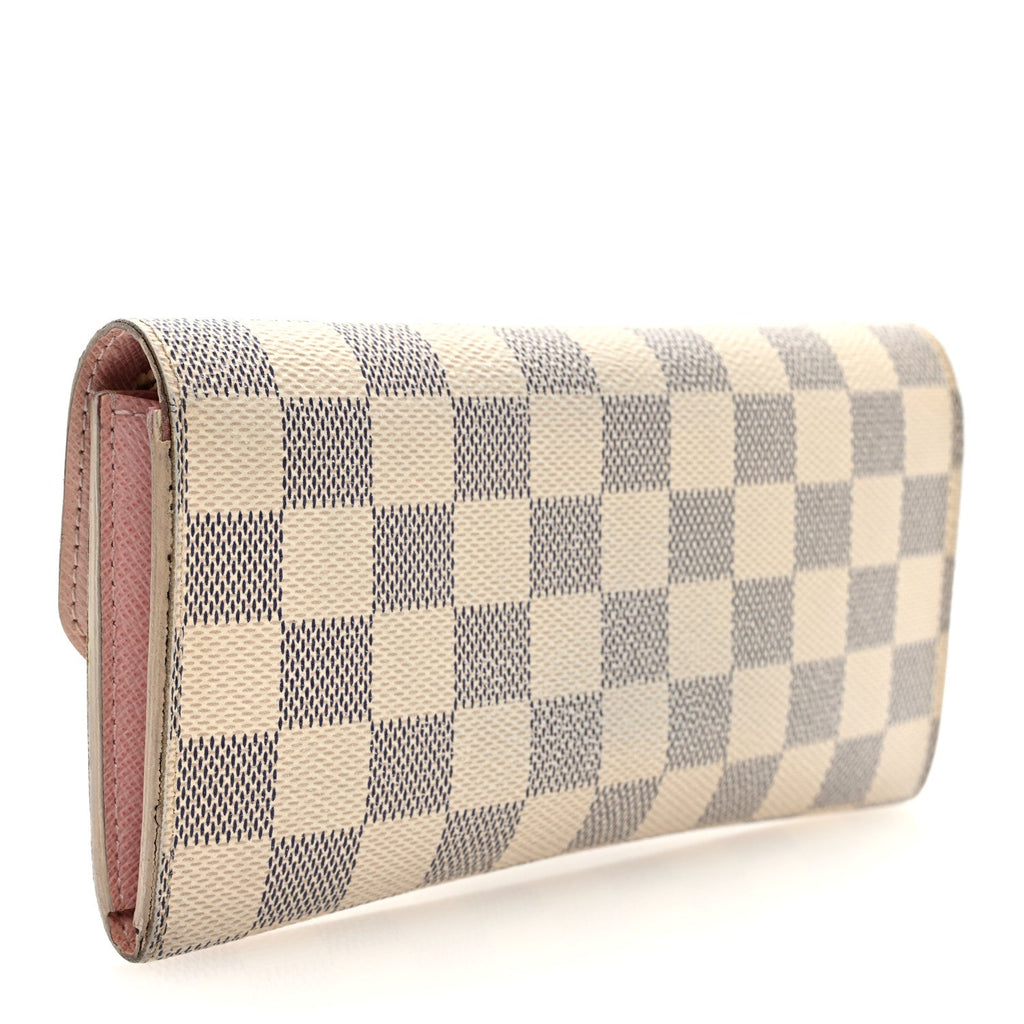 Damier Azur Emilie Wallet Rose Ballerine