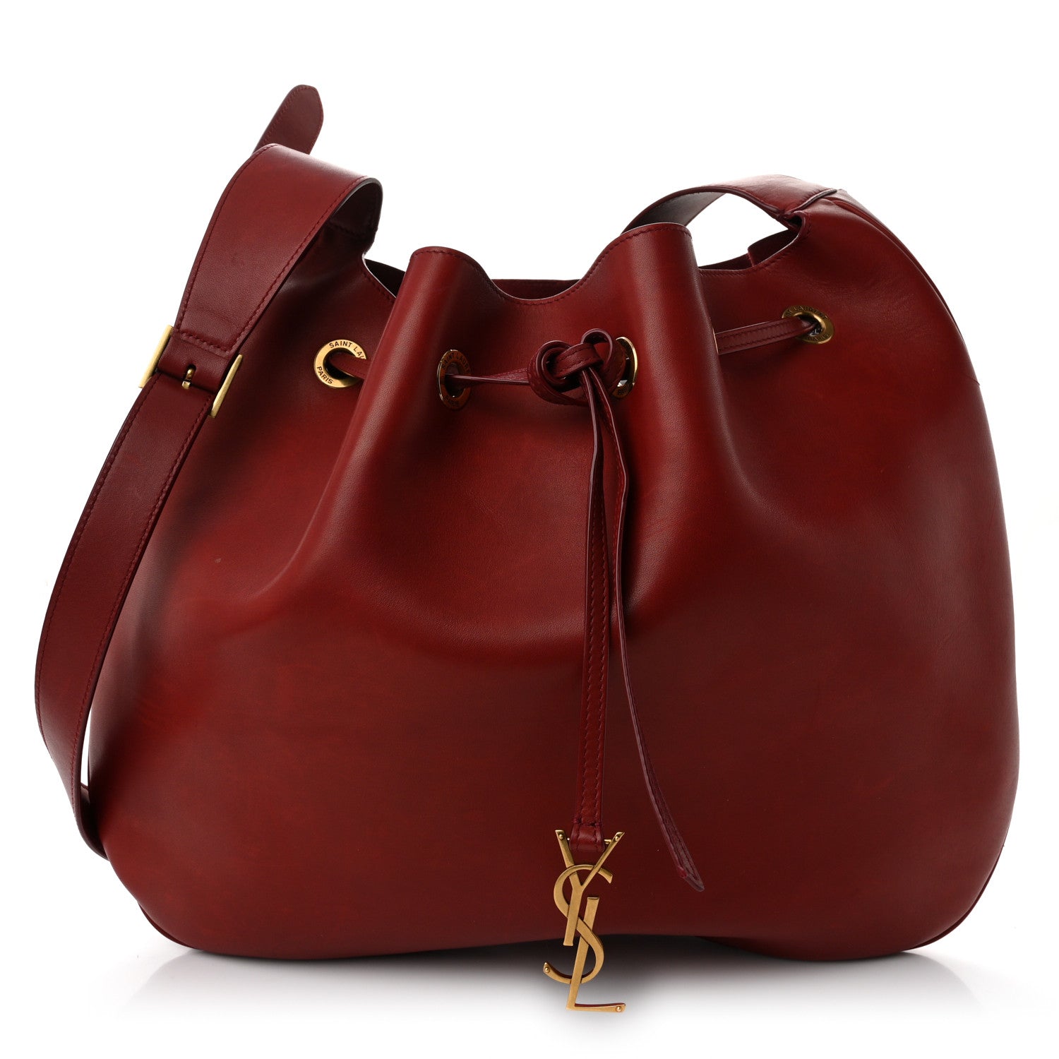 Smooth Calfskin Paris VII Large Flat Hobo Red