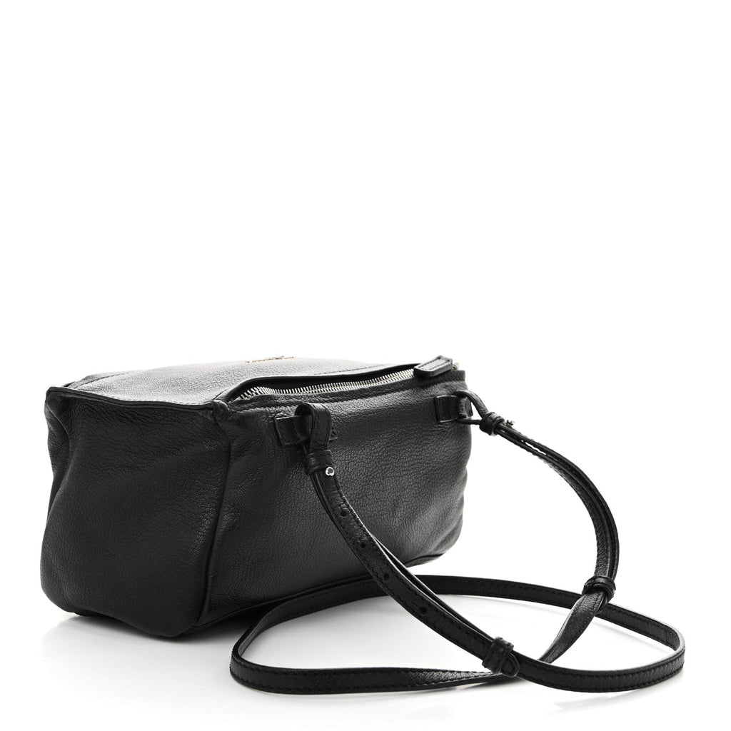 Sugar Goatskin Mini Pandora Black