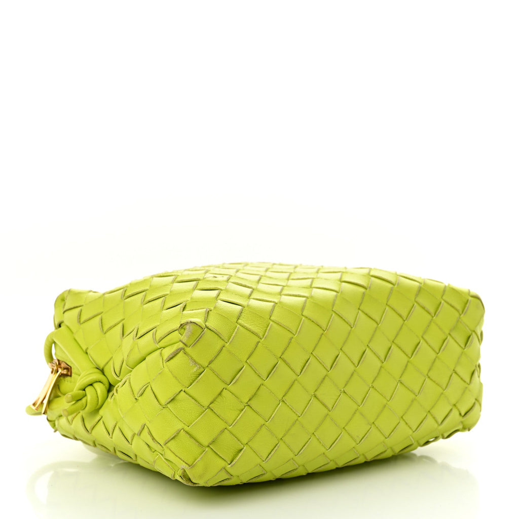 Nappa Intrecciato Small Loop Camera Bag Acid Kiwi