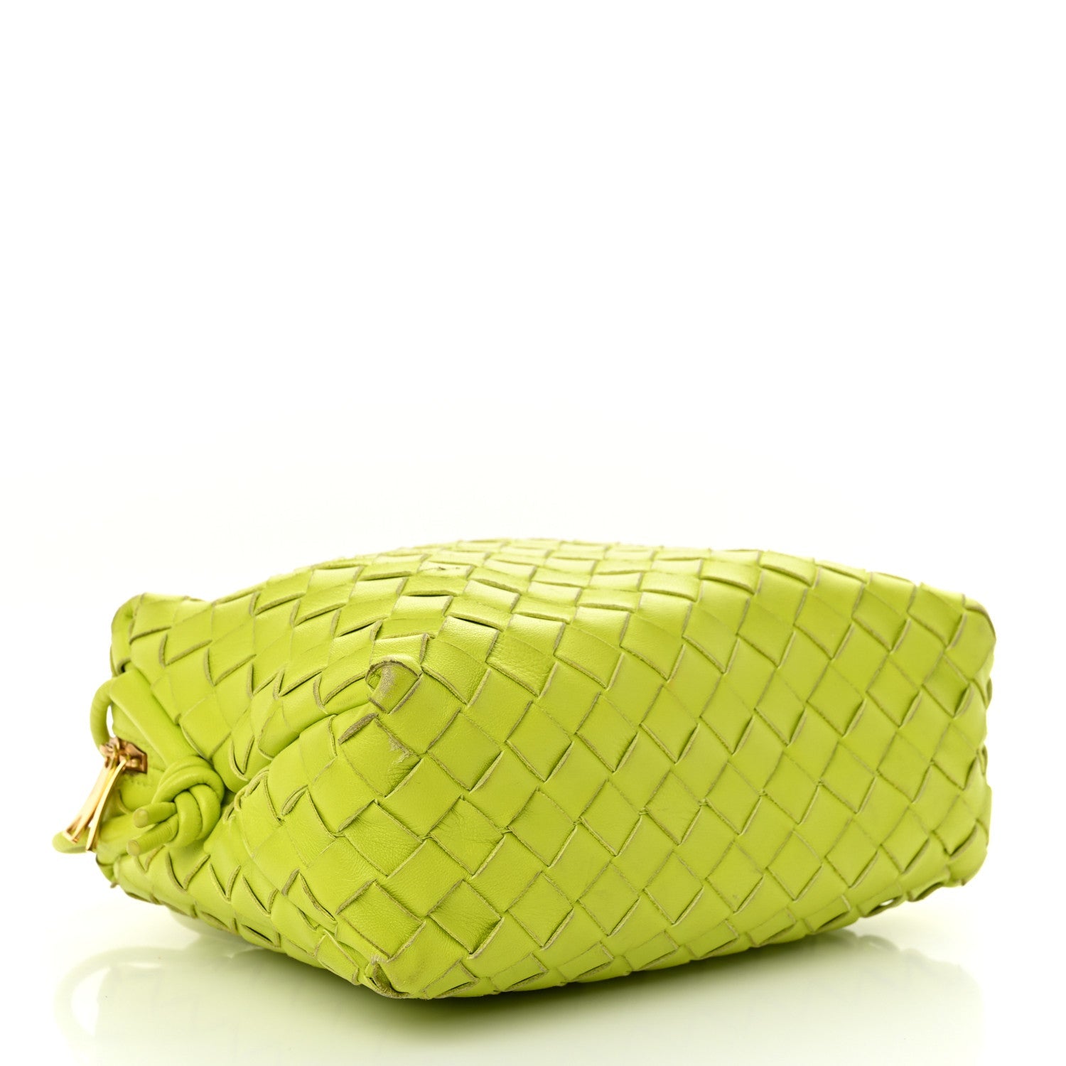 Nappa Intrecciato Small Loop Camera Bag Acid Kiwi