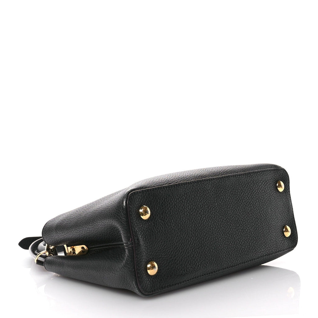 Taurillon Capucines BB Black Fuchsia