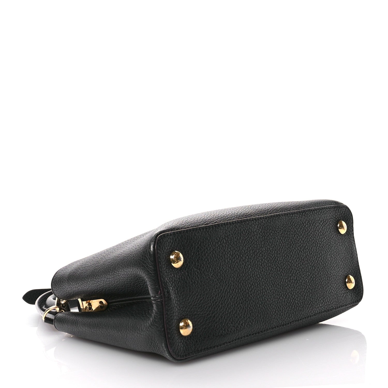 Taurillon Capucines BB Black Fuchsia