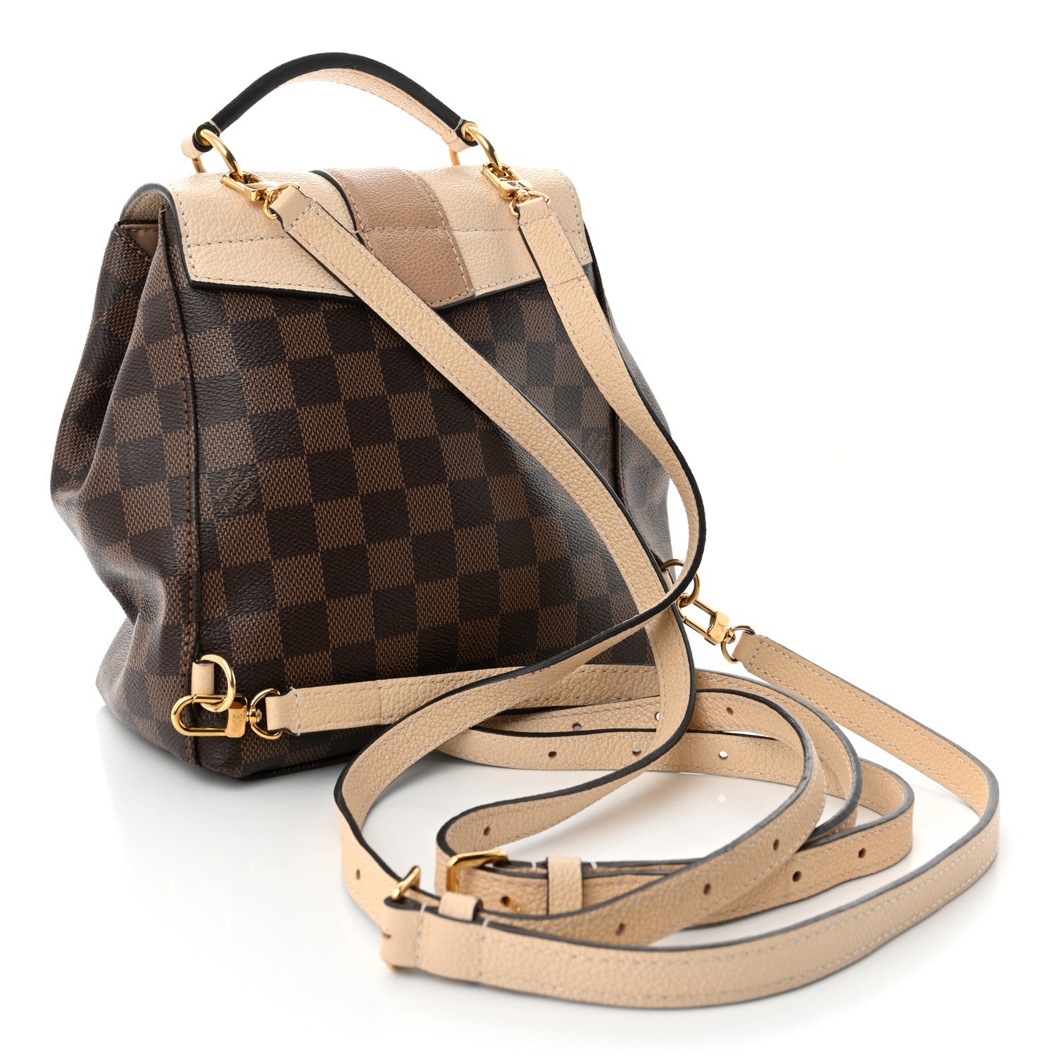 Damier Ebene Clapton Backpack Creme