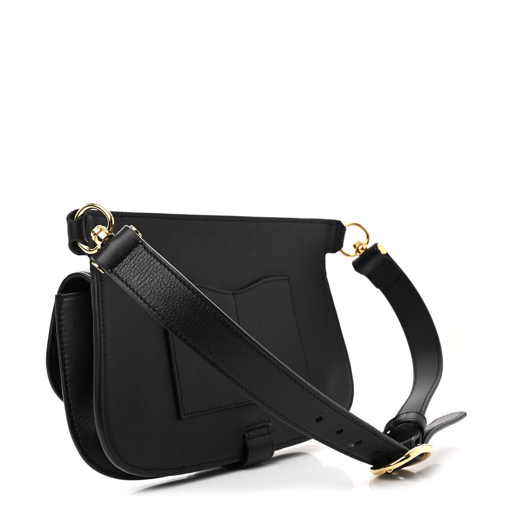 Calfskin GG Roxy Blondie Belt Bag Black