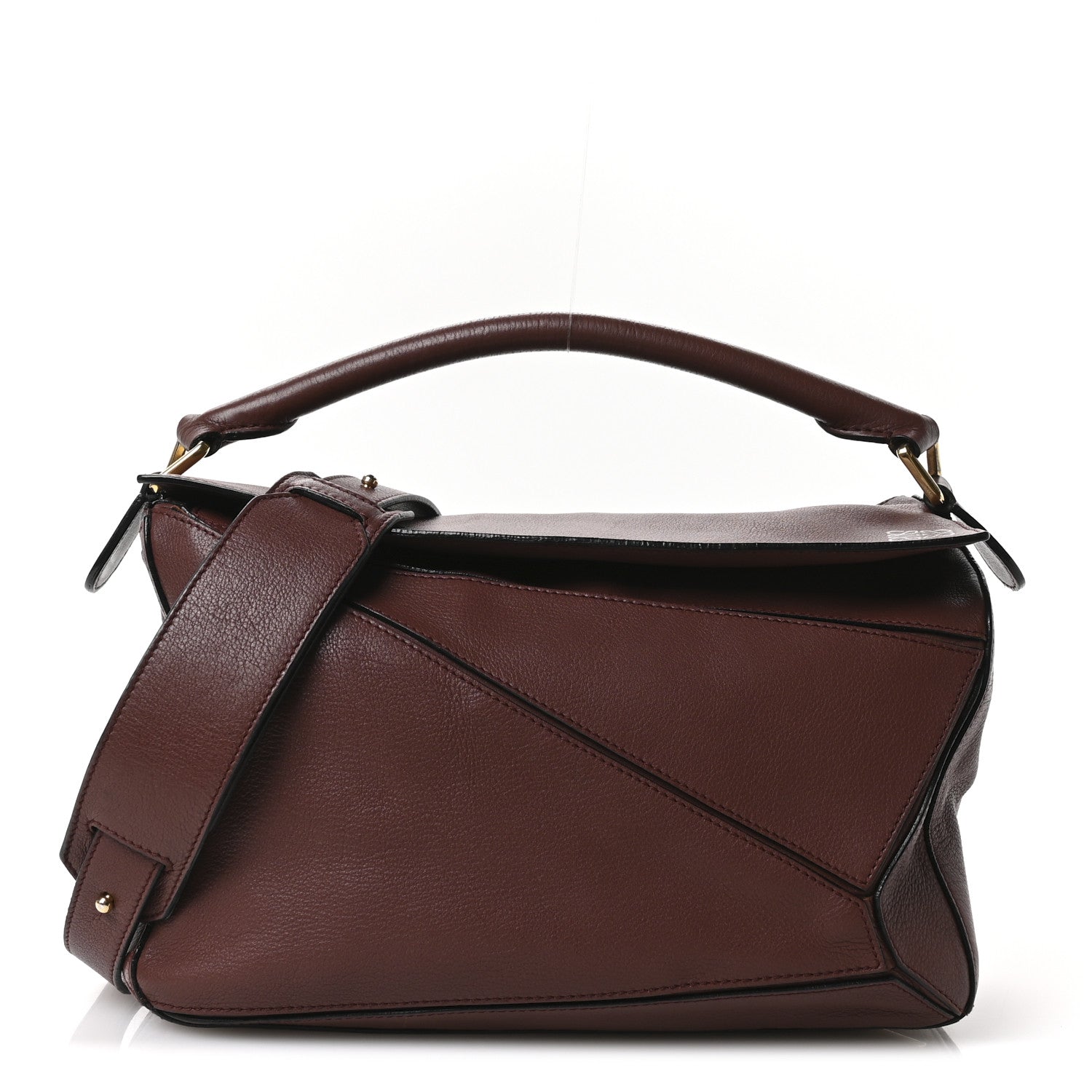 Calfskin Medium Puzzle Bag Brown