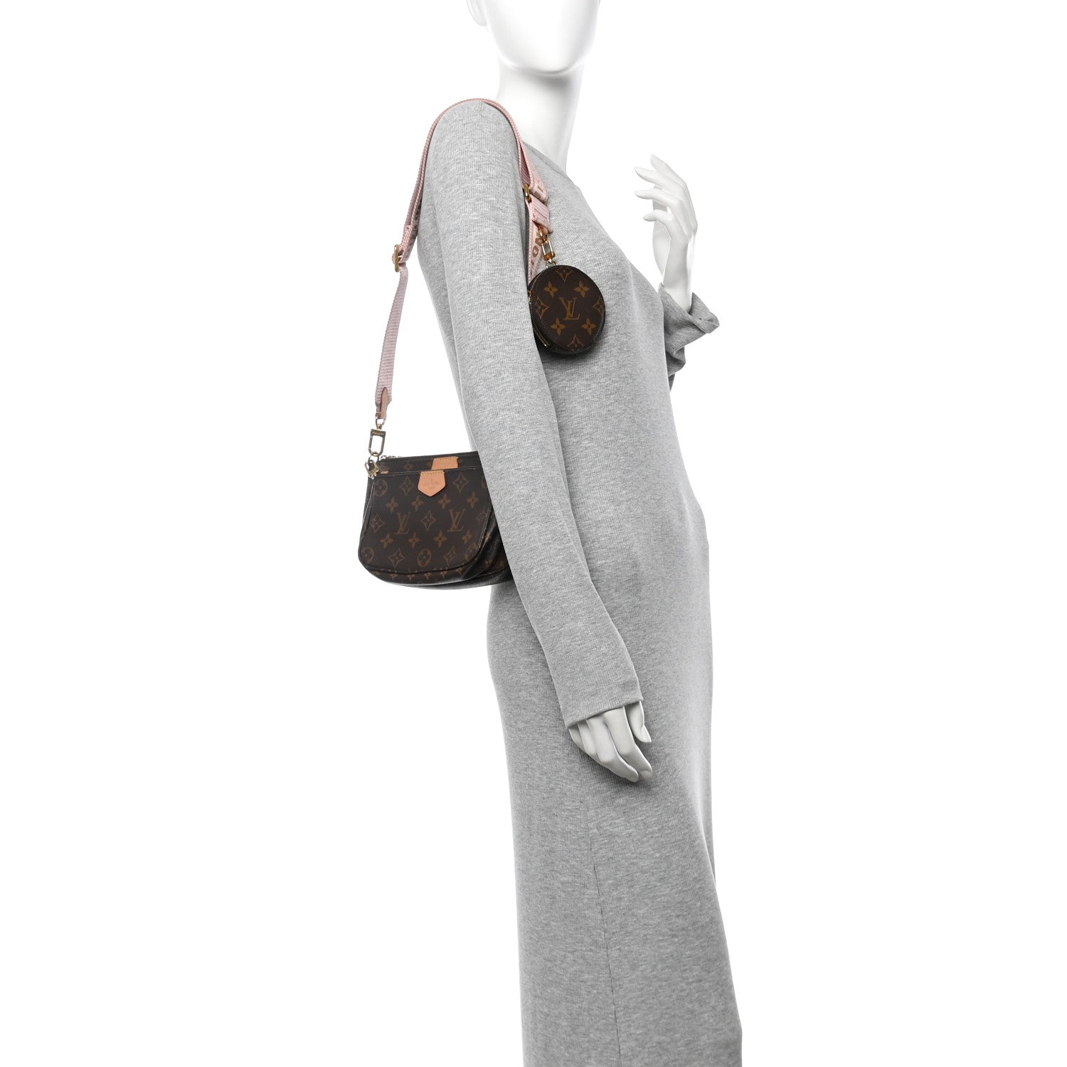Monogram Multi Pochette Accessories Rose Clair