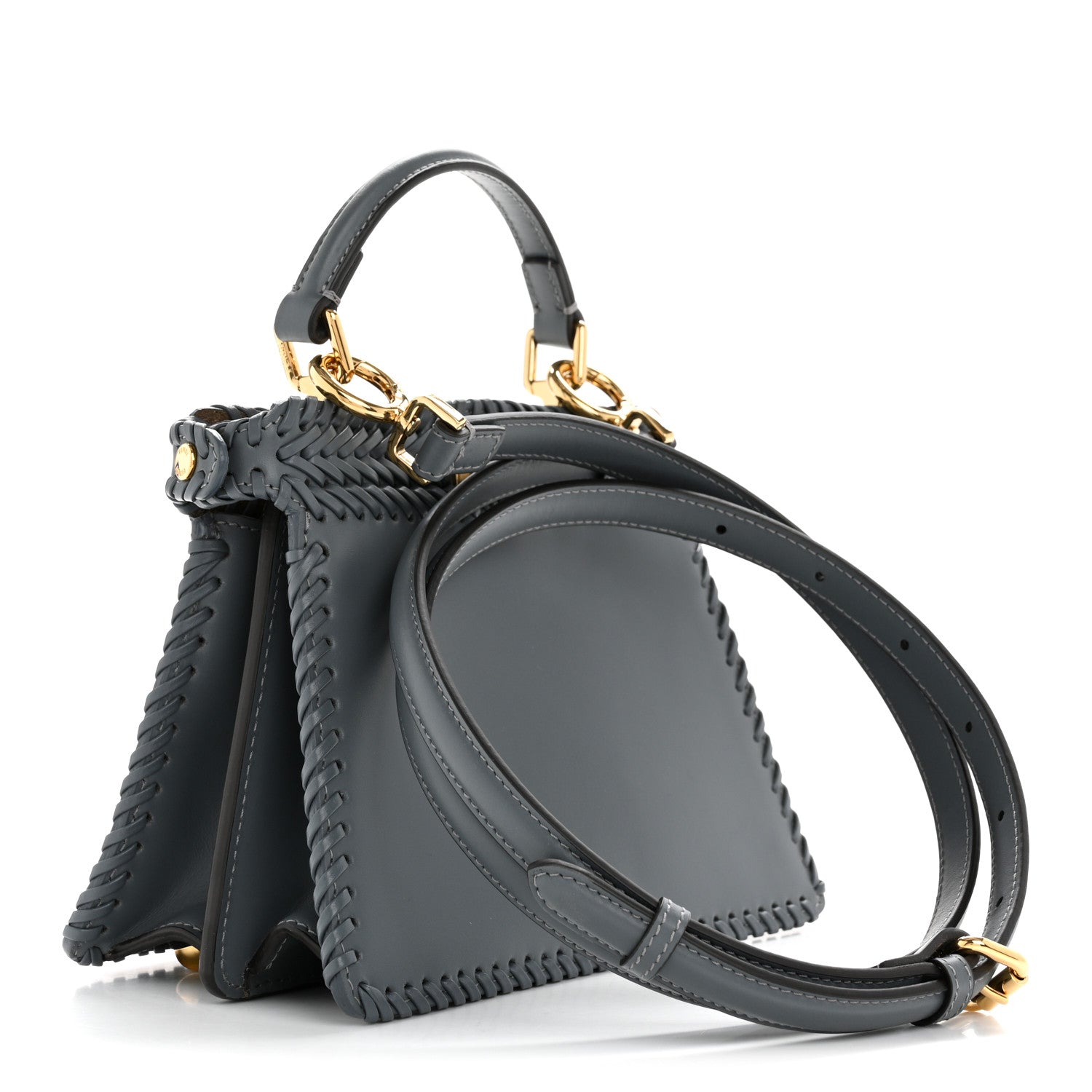 Vitello King Shiny Nappa Intreccio Petite Peekaboo I SEE U Satchel  Tempesta