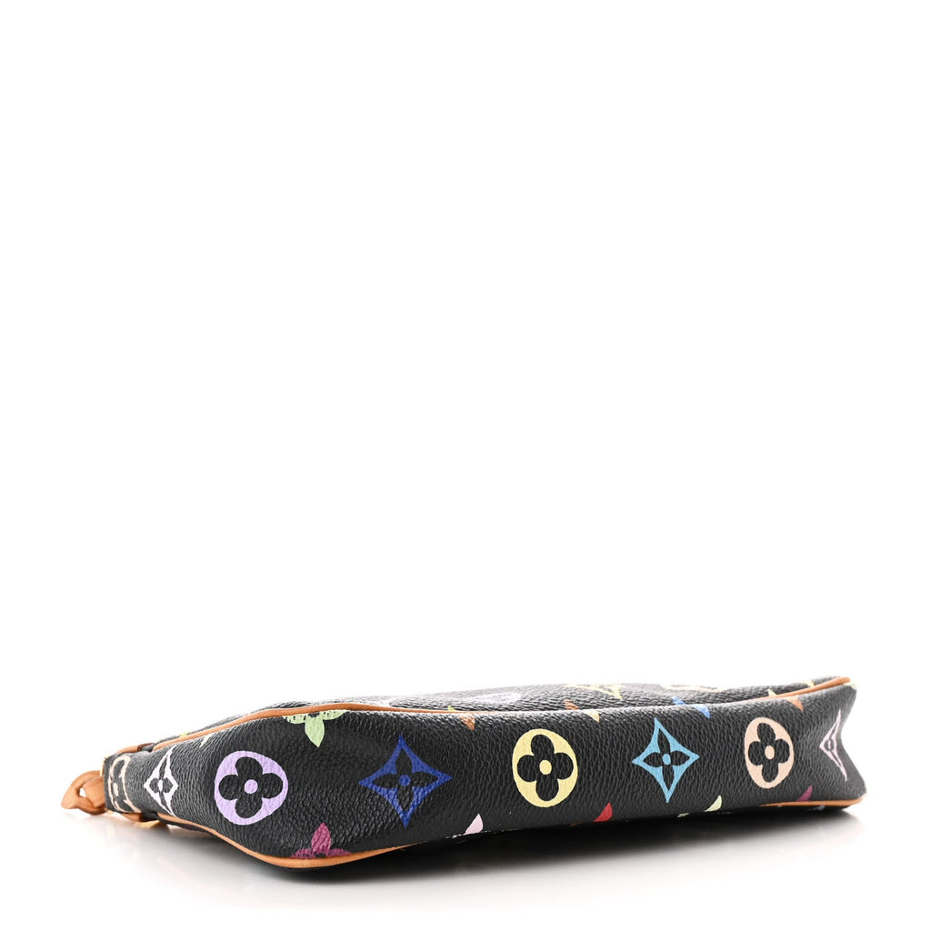 Monogram Multicolor Pochette Accessories Black