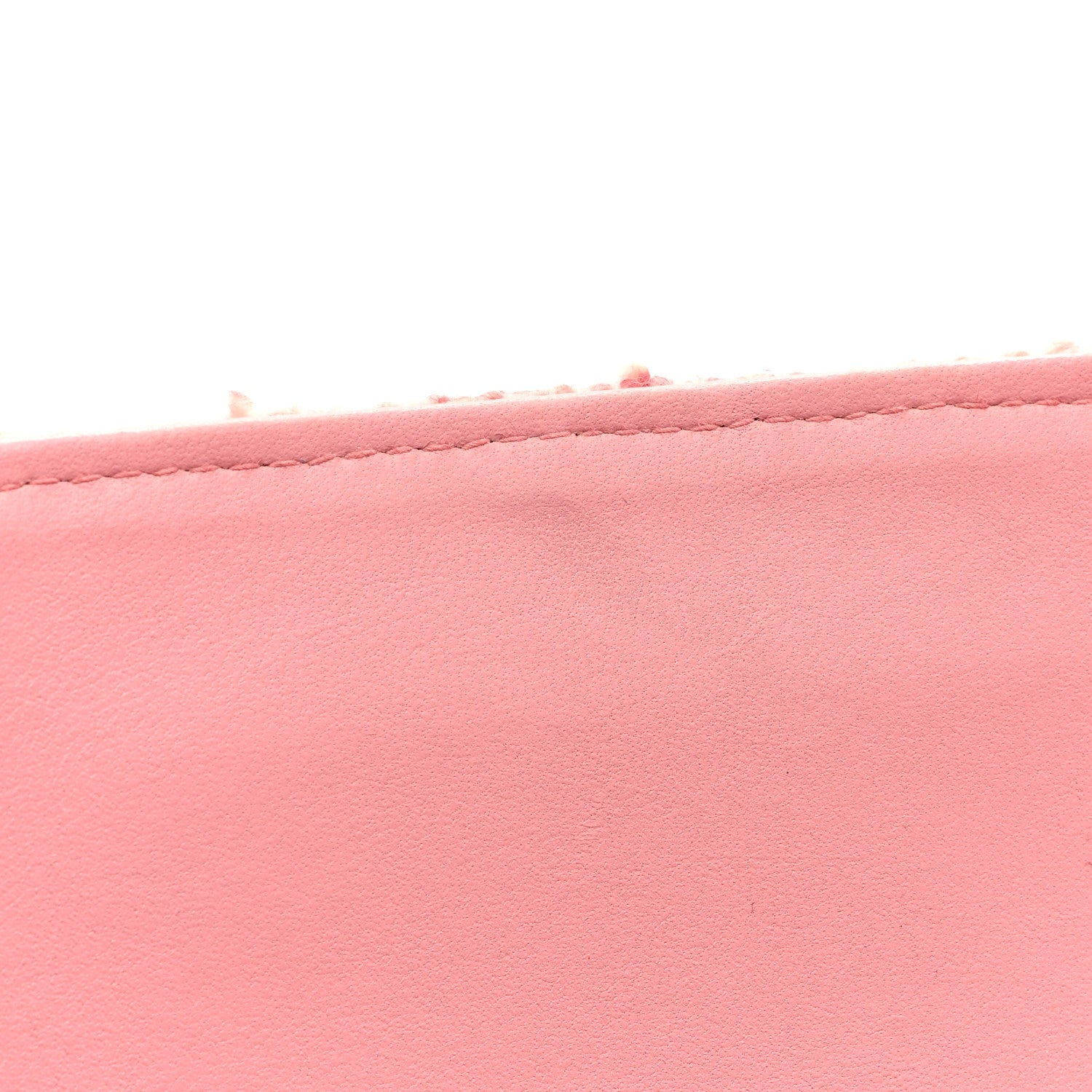 Tweed Medium Double Flap Pink