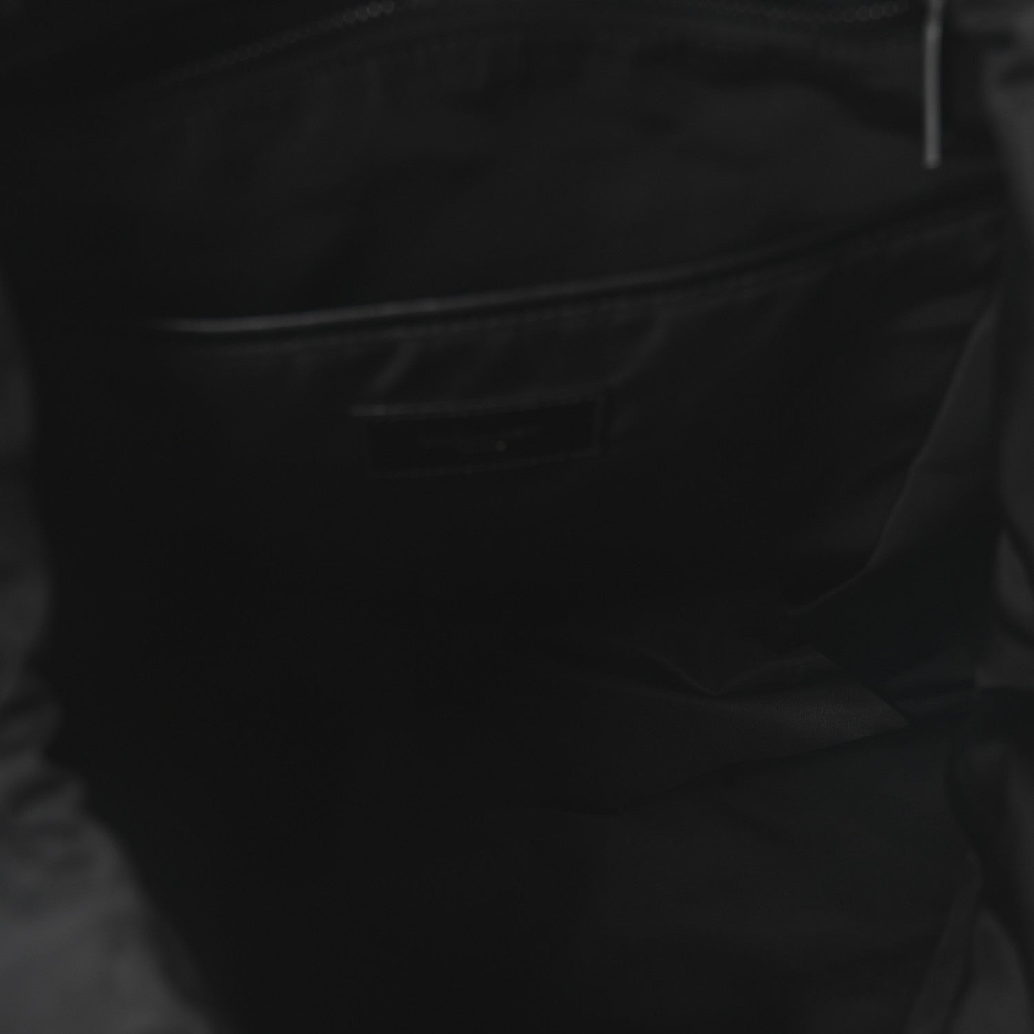 Calfskin Logo Debossed Backpack Black