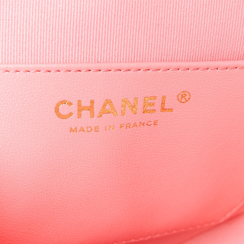 Lambskin Quilted CC In Love Heart Bag Pink