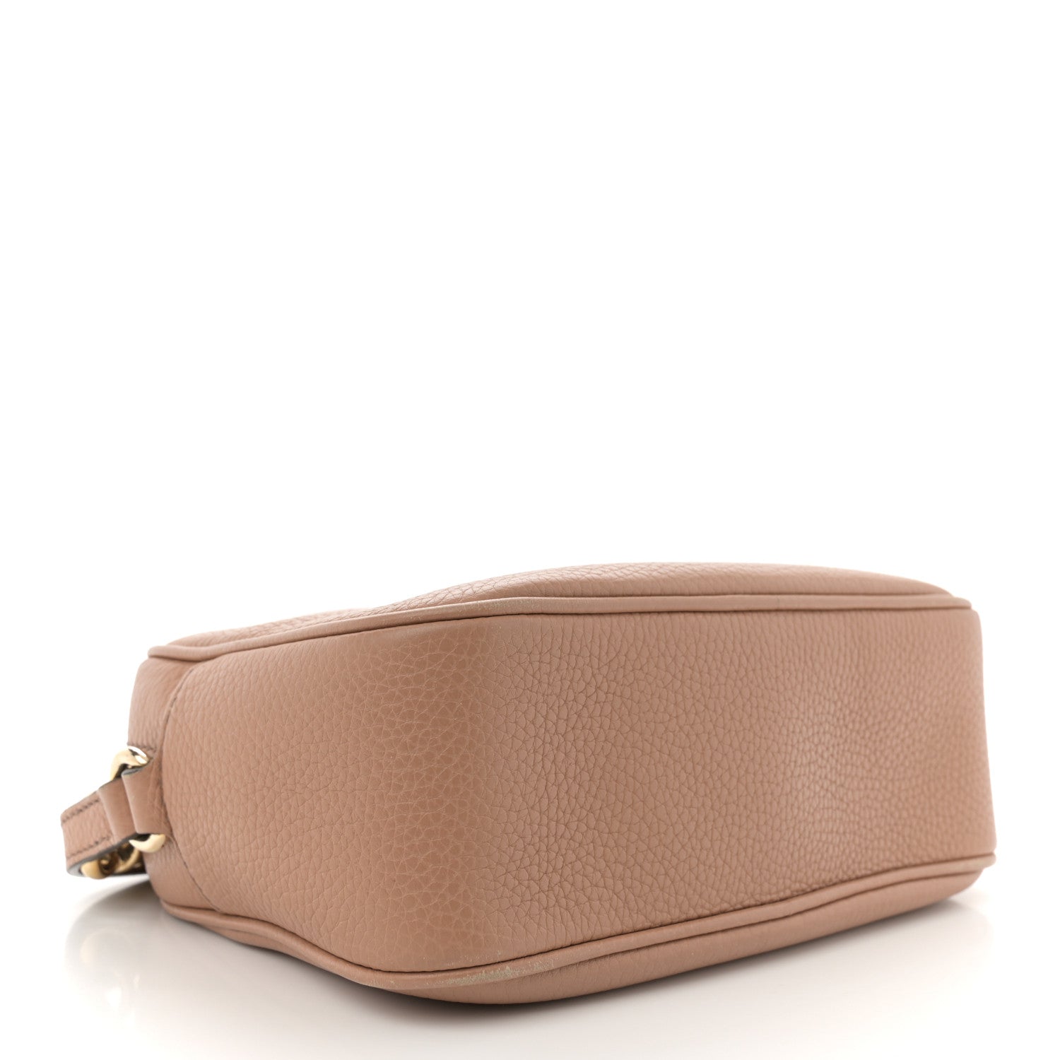 Pebbled Calfskin Small Soho Disco Bag Camelia