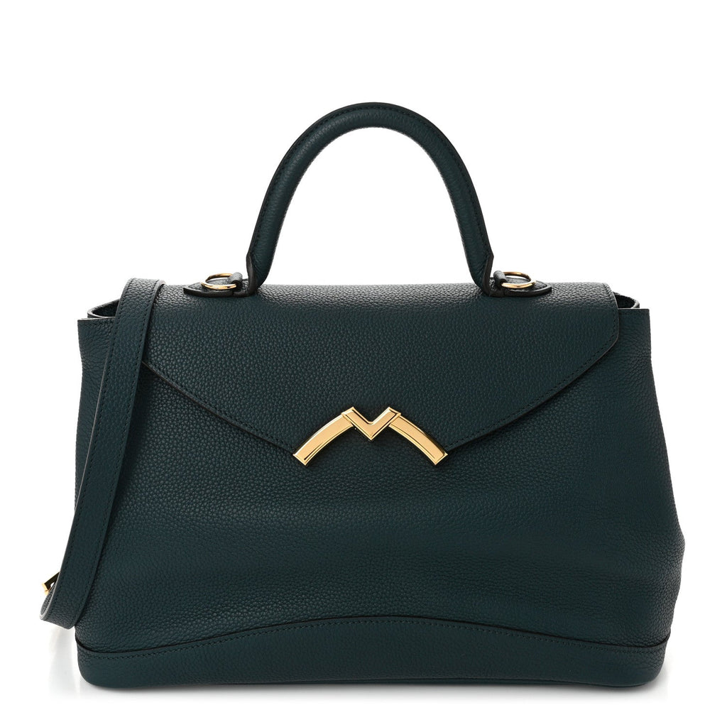 Taurillon Blush Calfskin Gabby MM  Peacock