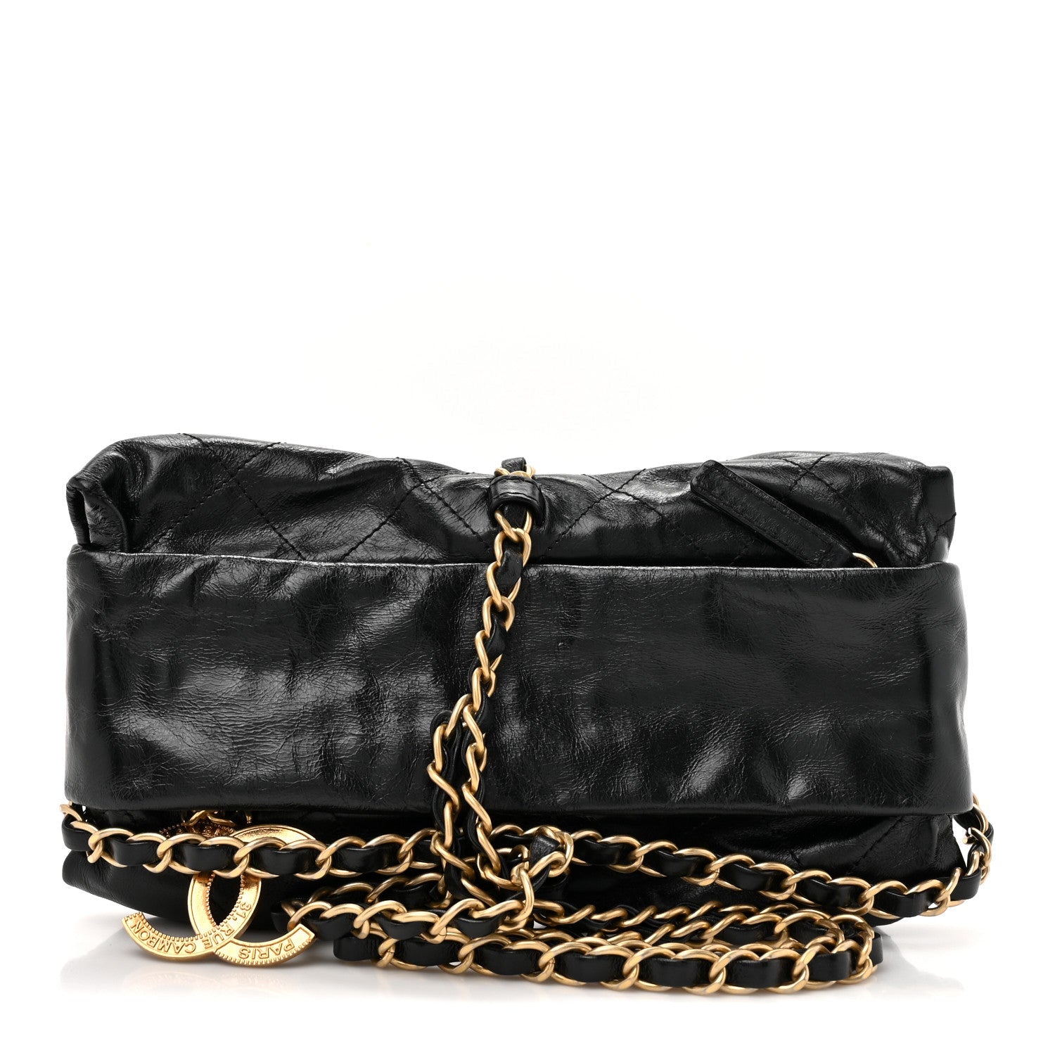 Calfskin Quilted Baluchon Black