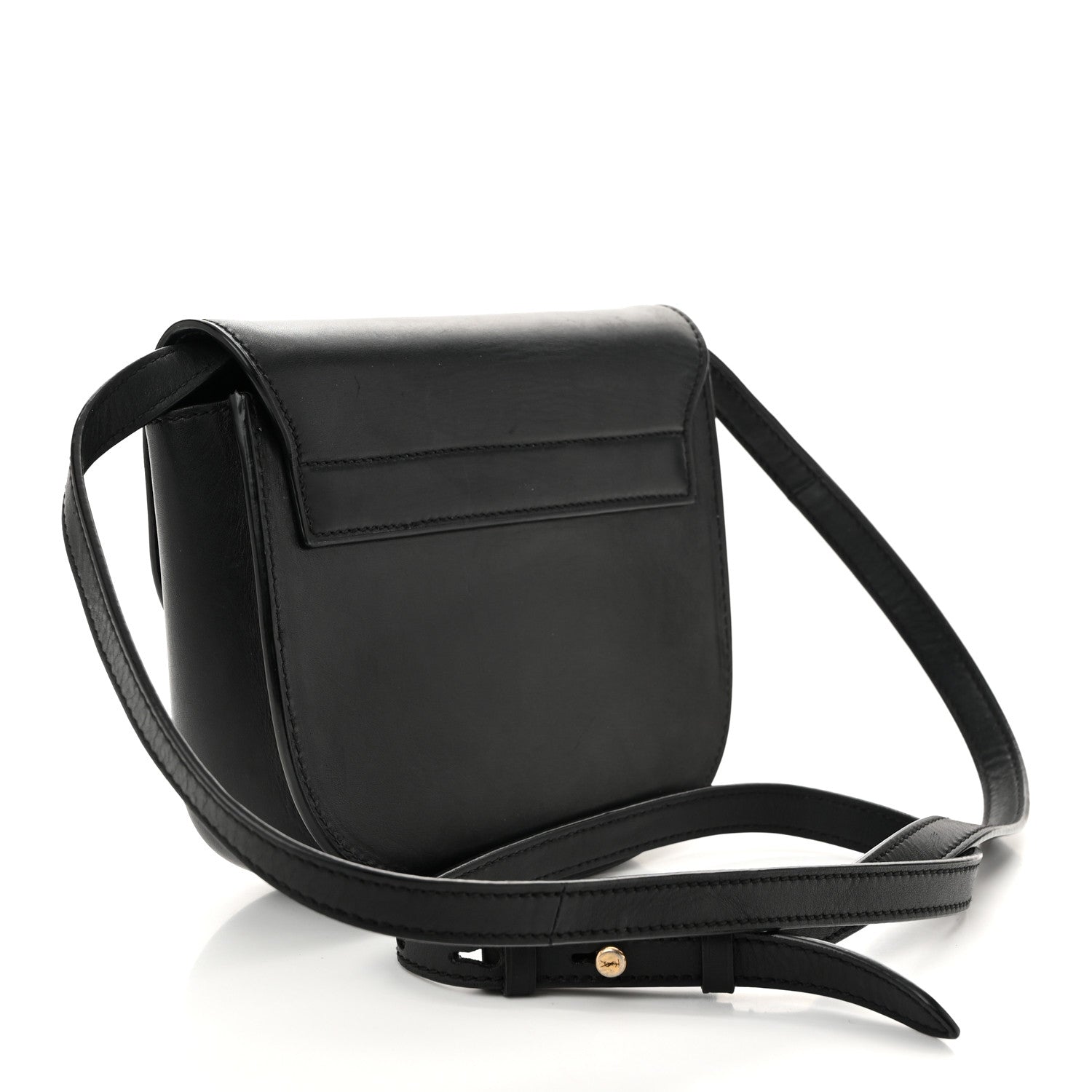 Smooth Calfskin Classic Monogram Small Kaia Satchel Black