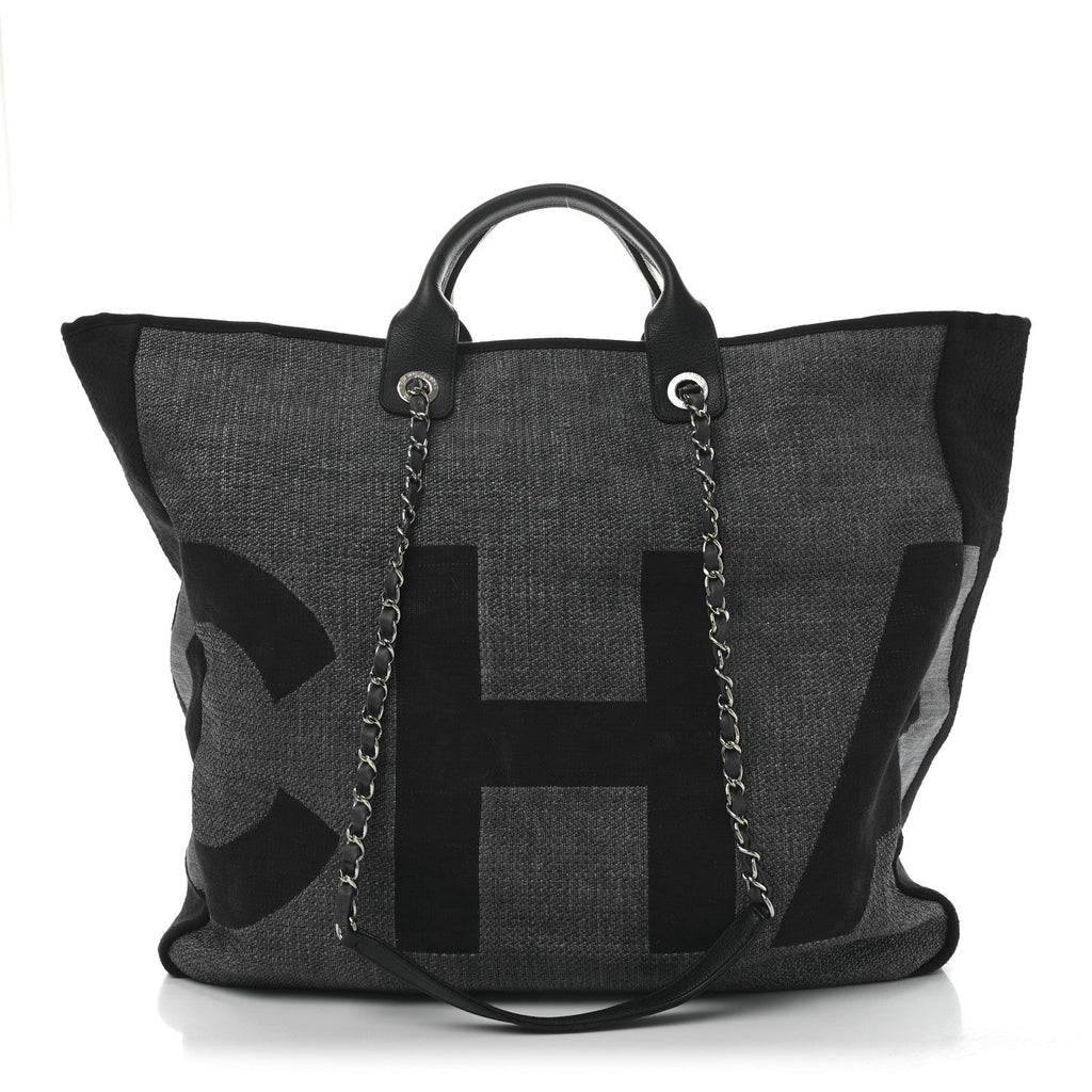 Canvas Large Maxi Shopping Tote Dark Blue