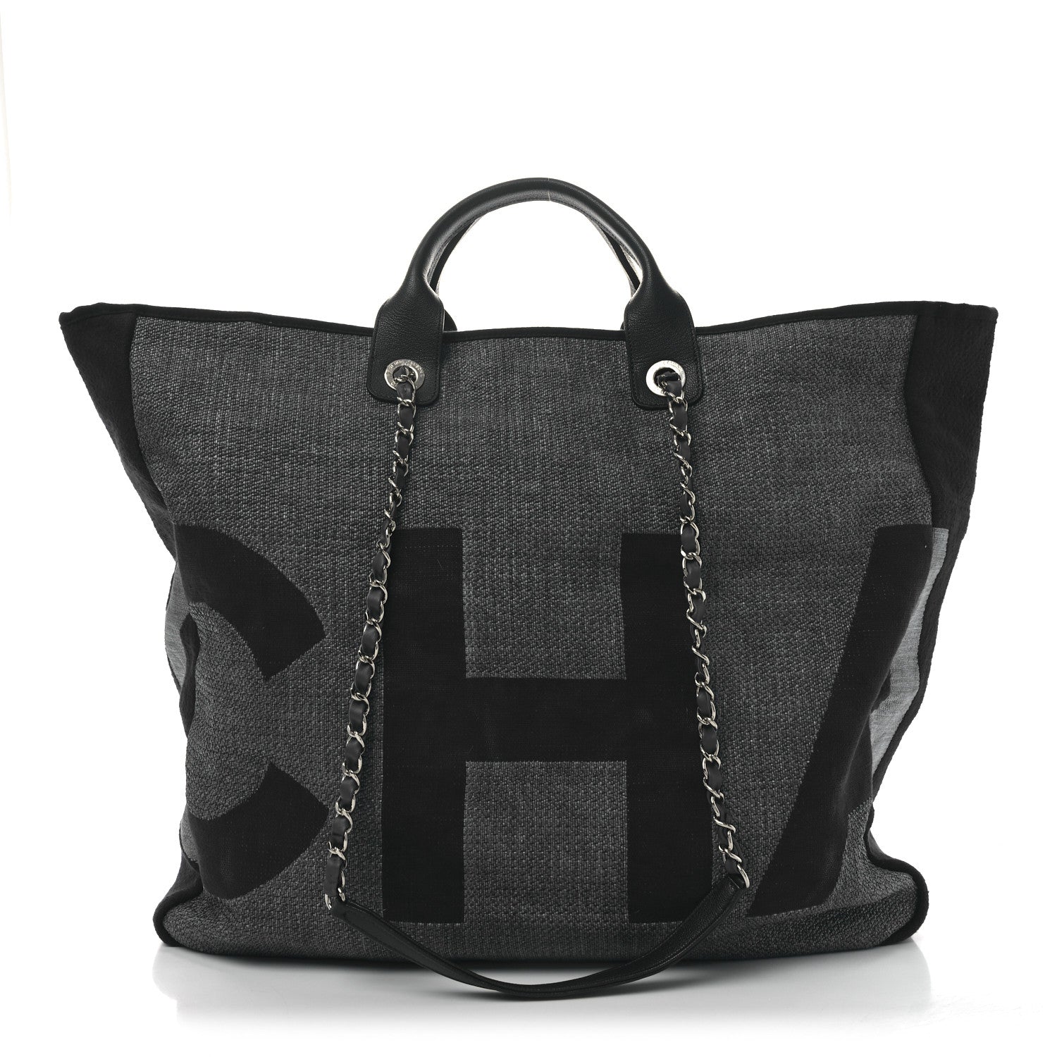 Canvas Large Maxi Shopping Tote Dark Blue