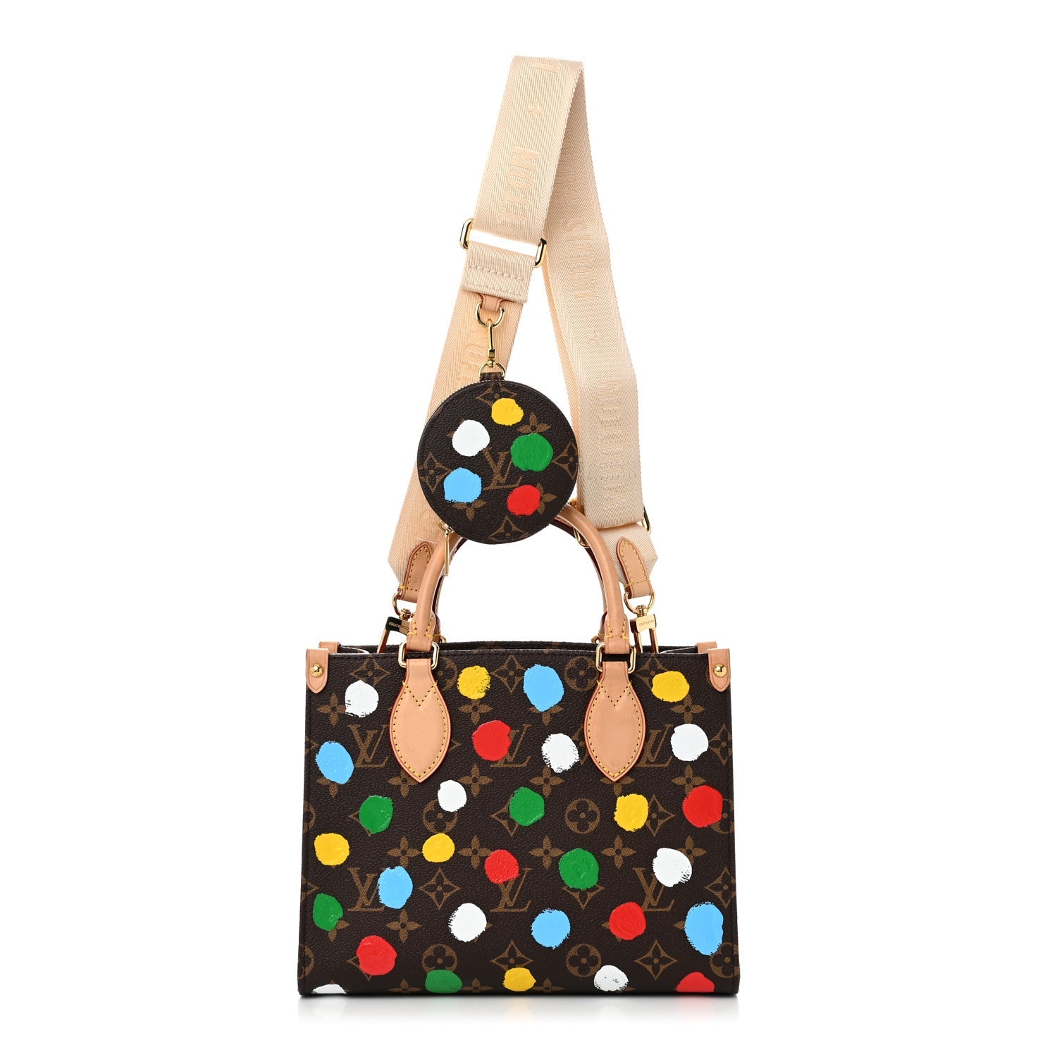 LV X YK Monogram Dots Onthego PM Multicolor