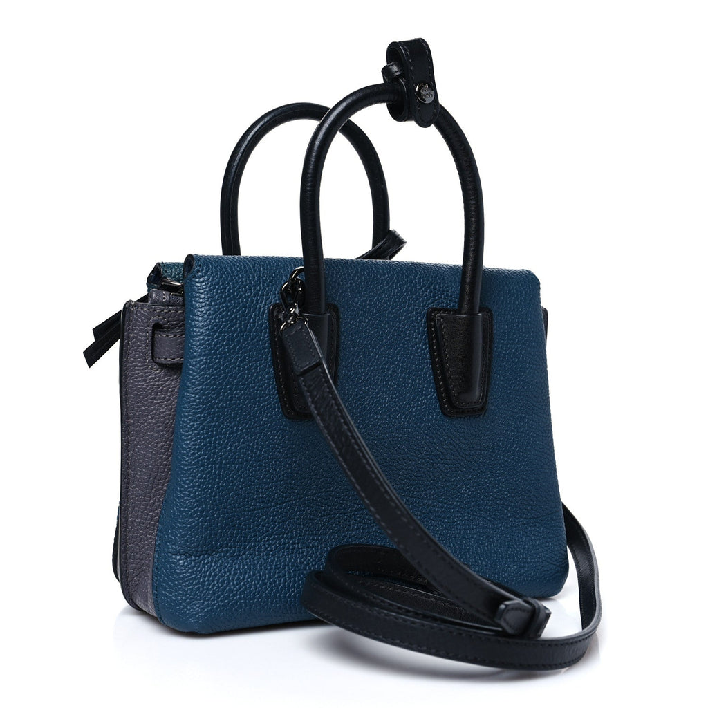 Grained Calfskin Mini Milla Tote Vega Green