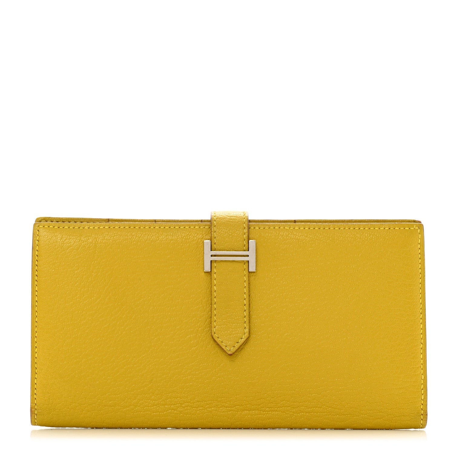 Chevre Mysore Bearn Gusset Wallet Cumin
