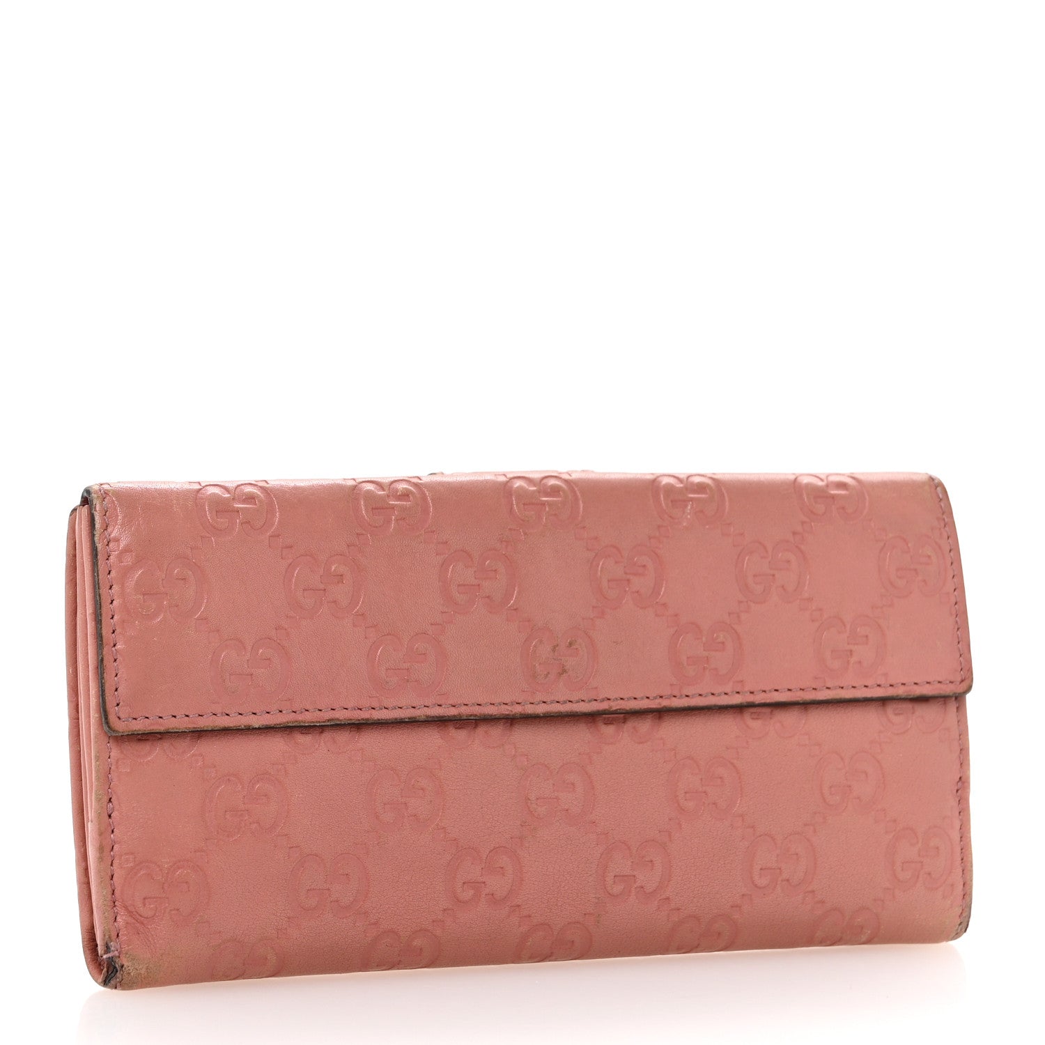 Guccissima Heart Continental Wallet Mauve
