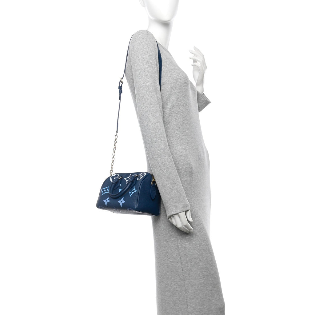 Empreinte Monogram Giant Speedy Bandouliere 20 Degrade Blue