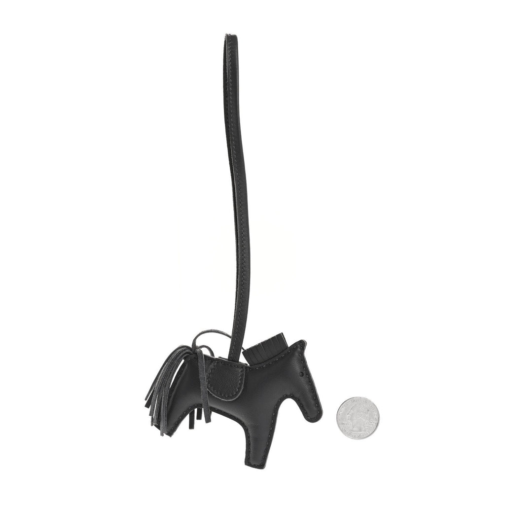 Milo Lambskin Grigri Rodeo Horse Bag Charm PM Ardoise