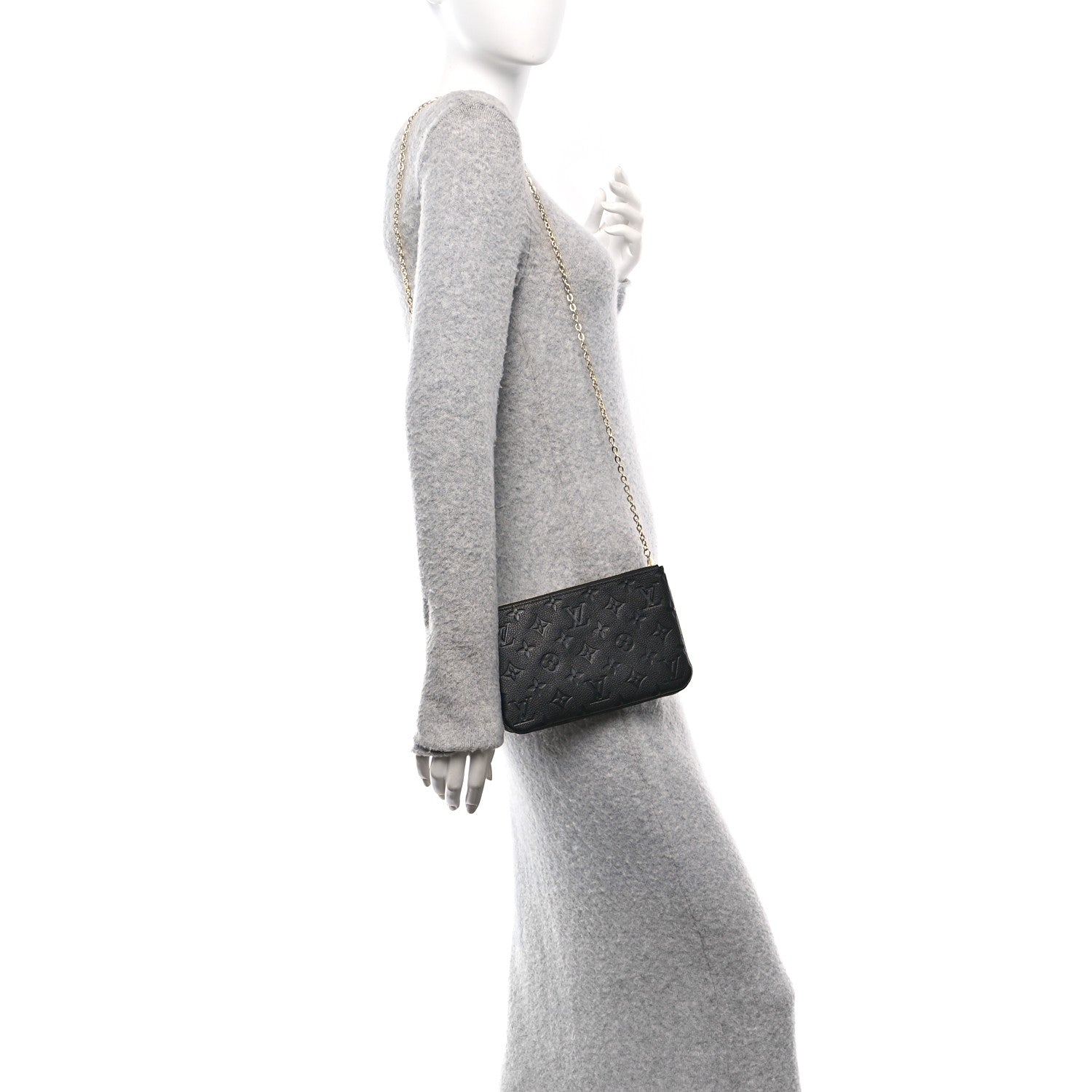 Empreinte Double Zip Pochette Black