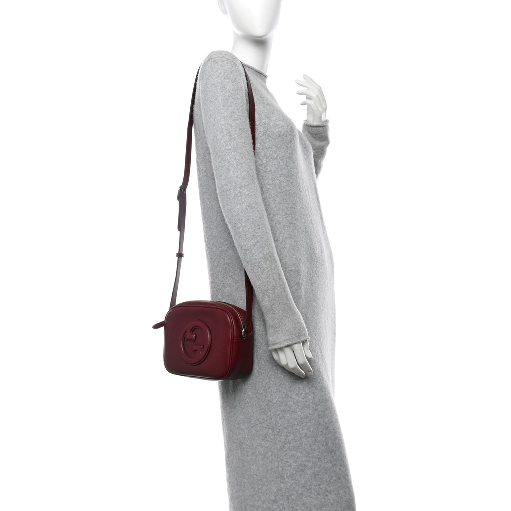 Sakai Be Green Calfskin Mini Blondie Shoulder Bag Rosso