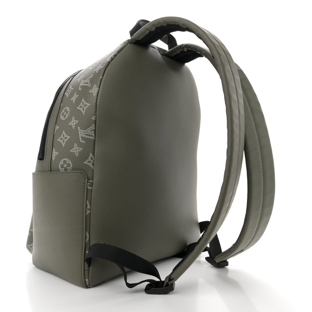 Calfskin Monogram Shadow Discovery Backpack PM Olive Green