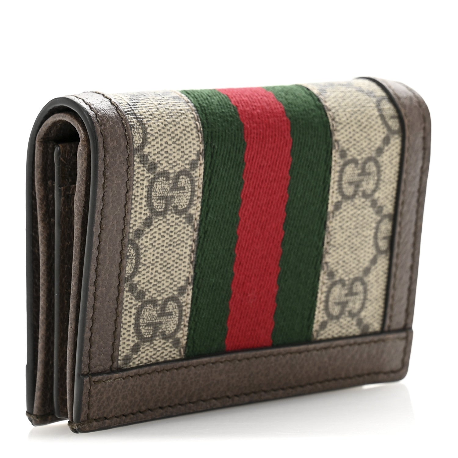 GG Supreme Monogram Web Ophidia  Case Beige New Acero