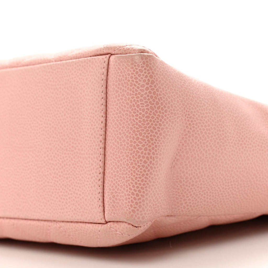 Caviar Quilted Petit Shopping Tote PST Pink