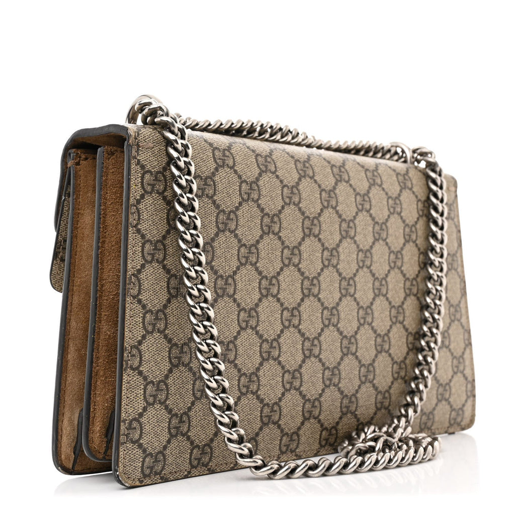 GG Supreme Monogram Small Dionysus Shoulder Bag Taupe