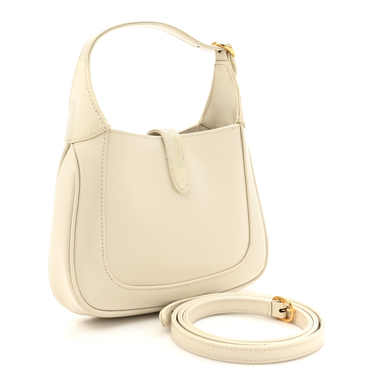 Boarded Dyana Lux Calfskin Mini Jackie 1961 Hobo Mystic White