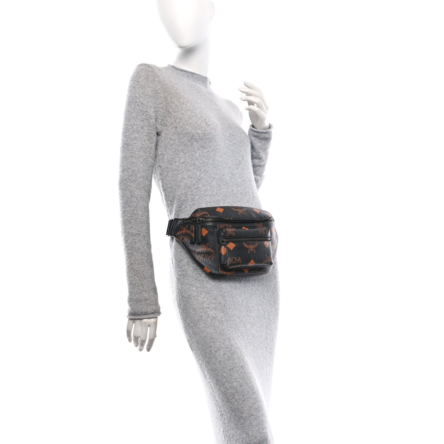 Visetos Maxi Fursten Belt Bag Black