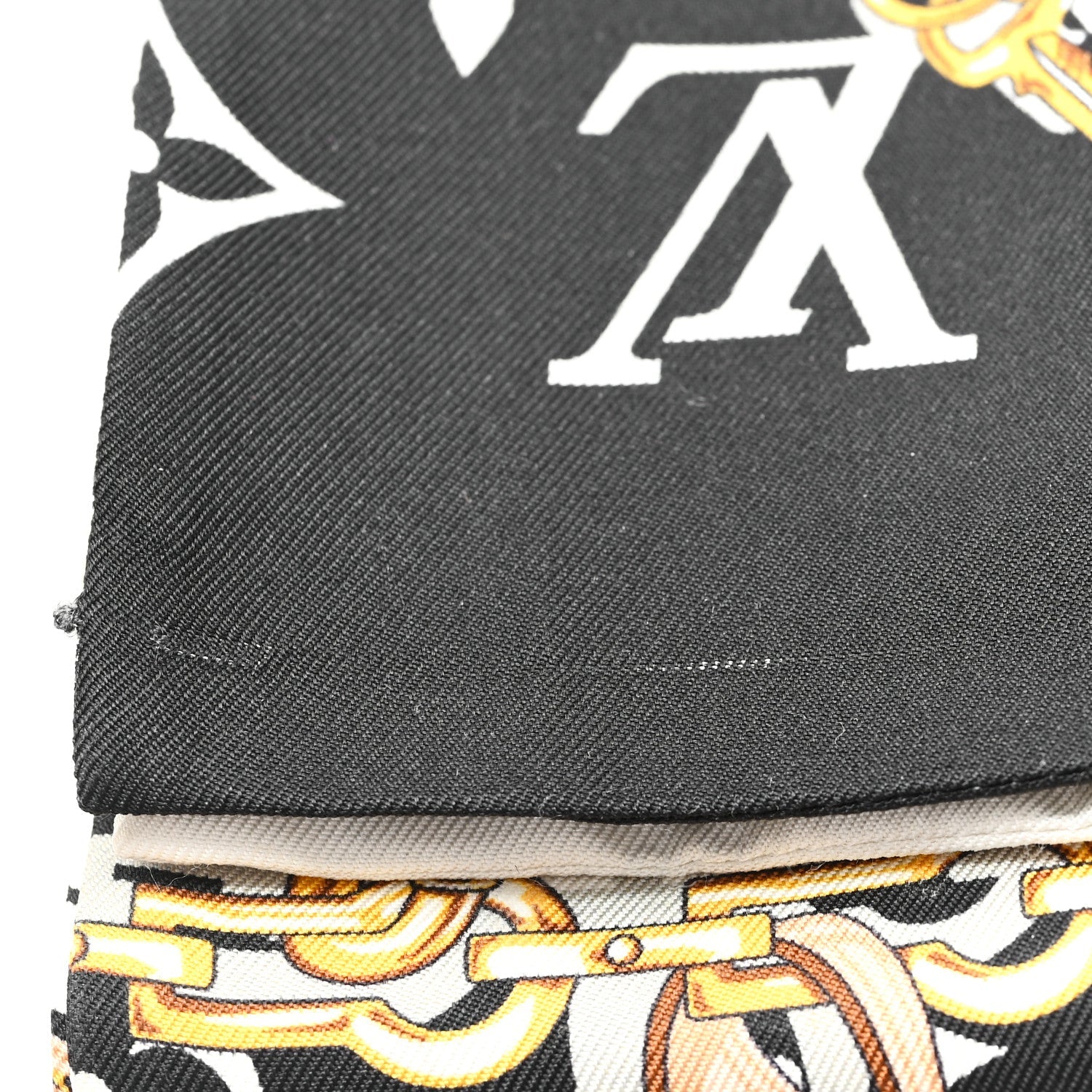 Silk Monogram Confidential Bandeau Black