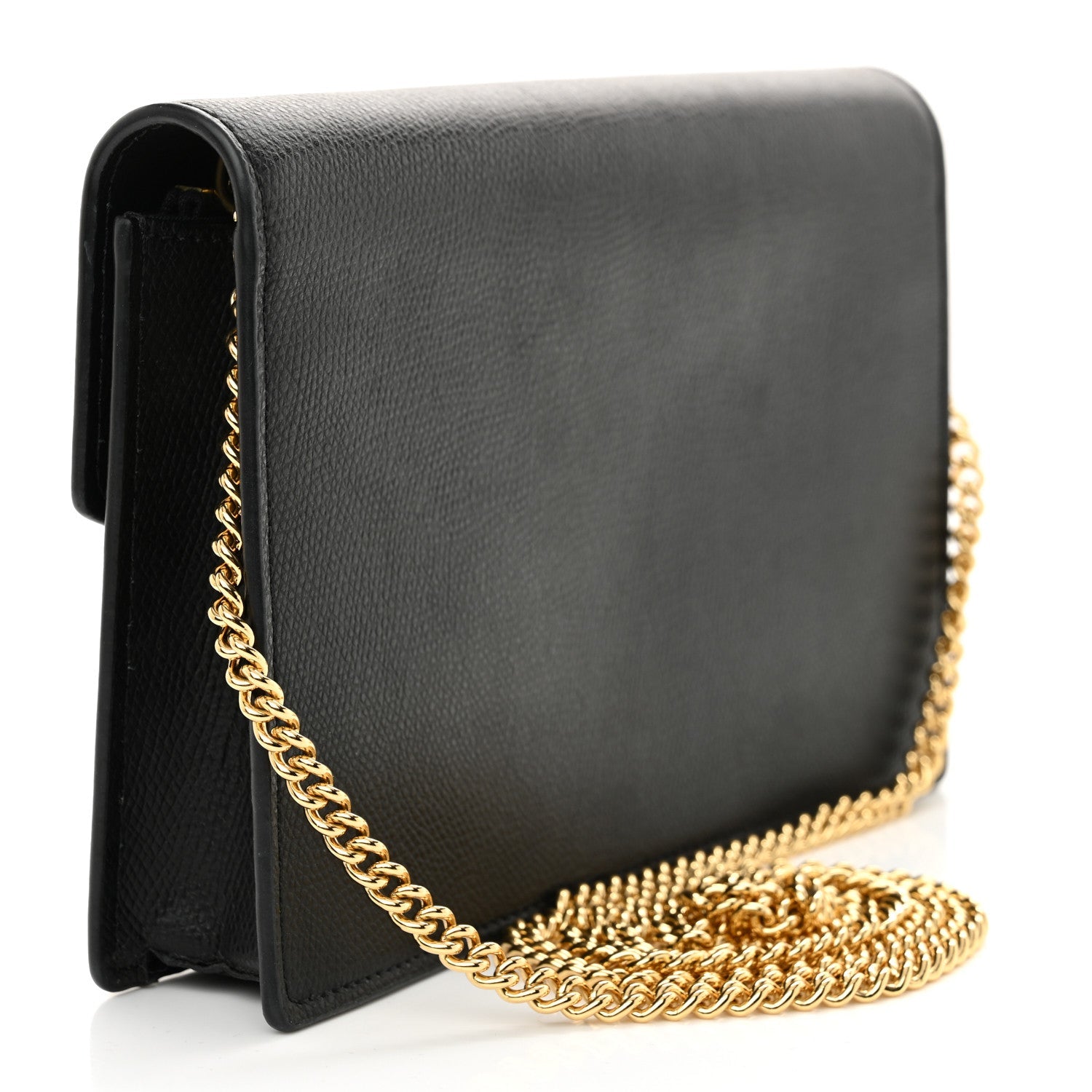 Vitello Cruise F is Fendi Medium Envelope Wallet on Chain Black