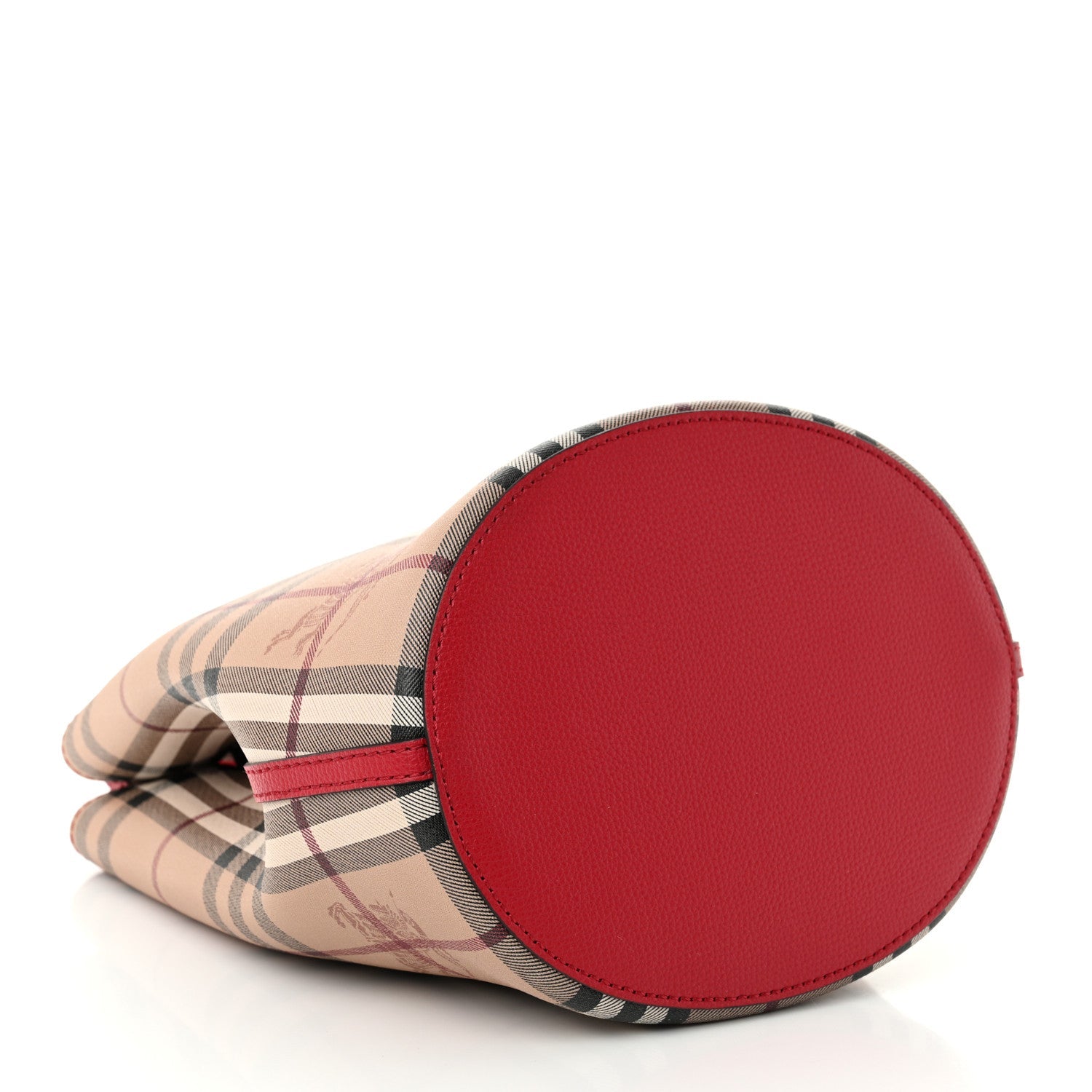 Haymarket Check Colours Small Lorne Bucket Crossbody Poppy Red