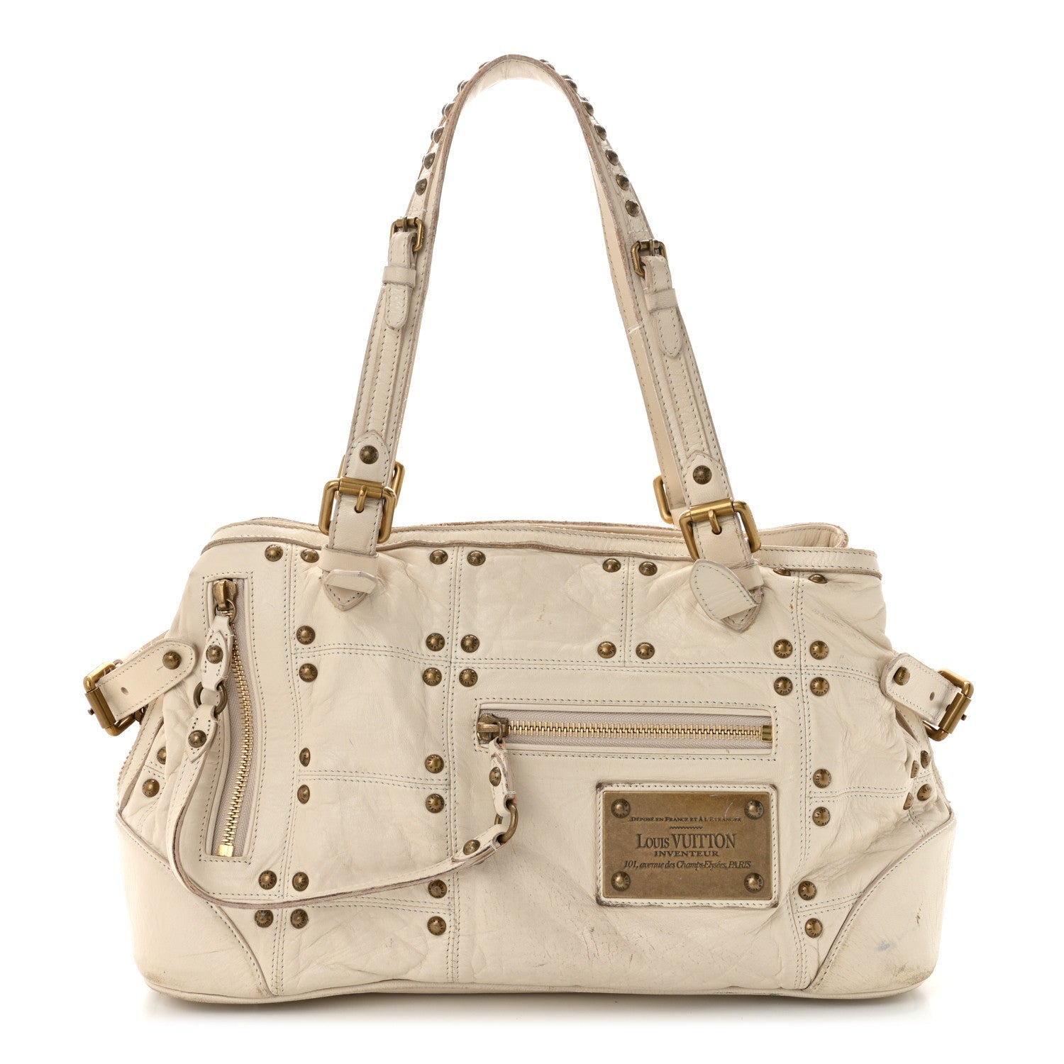Lambskin Riveting White