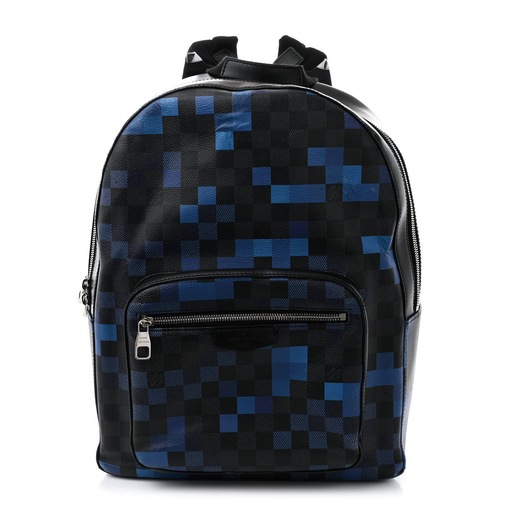 Damier Graphite Pixel Josh Backpack Blue