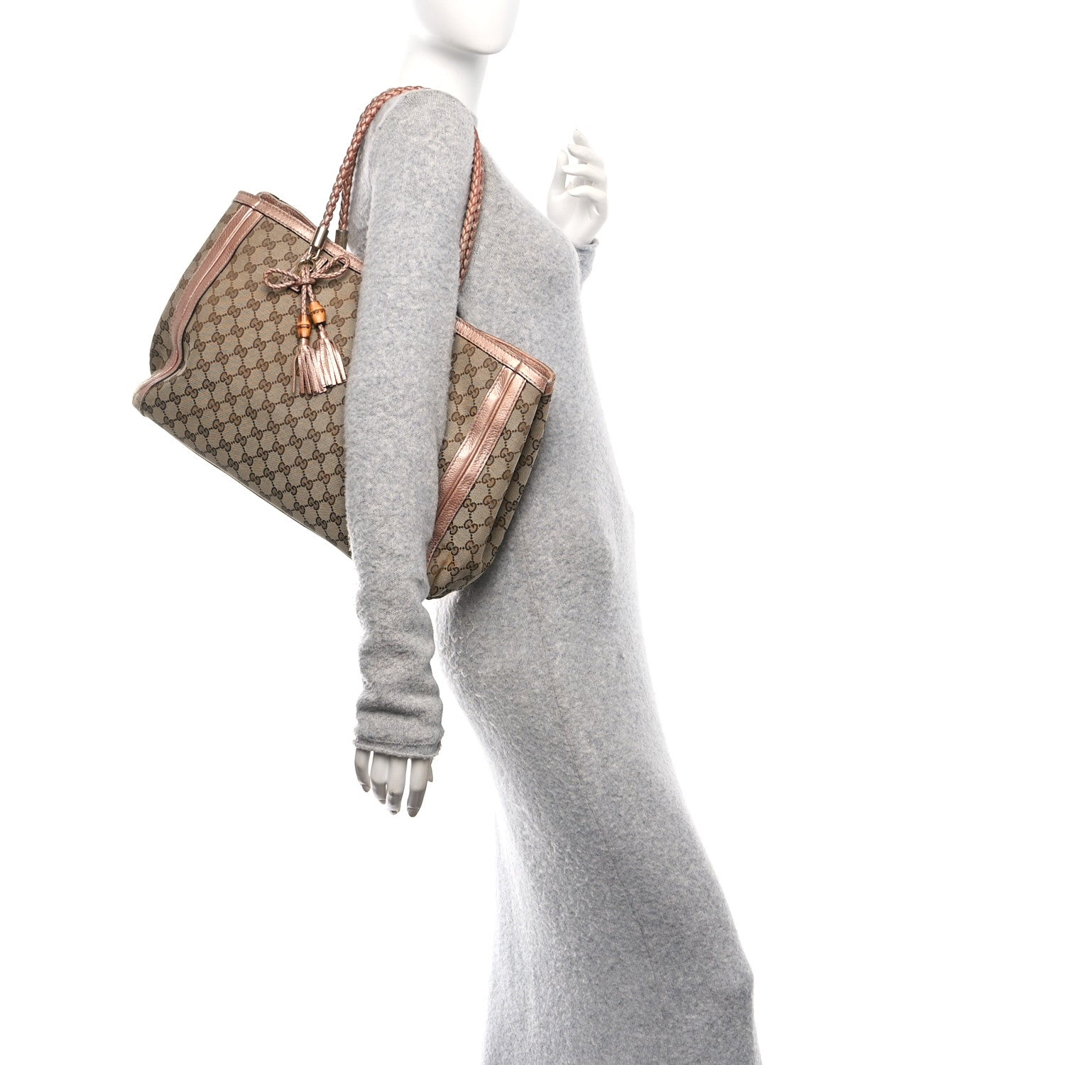 Monogram Cellarius Calfskin Medium Bella Tote Rose Gold