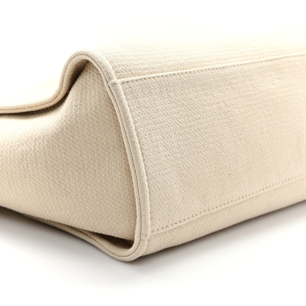 Mixed Fibers Medium Deauville Tote Beige