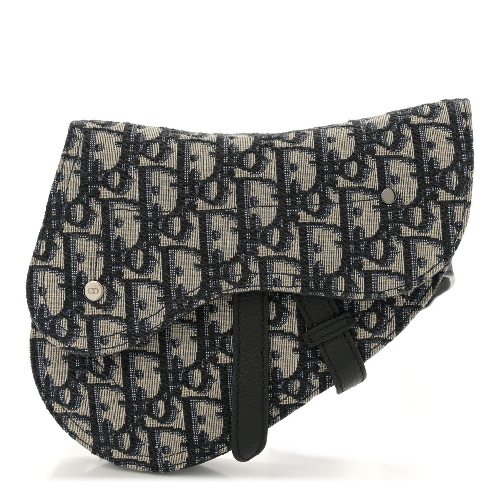 HOMME Oblique Saddle Belt Bag Blue