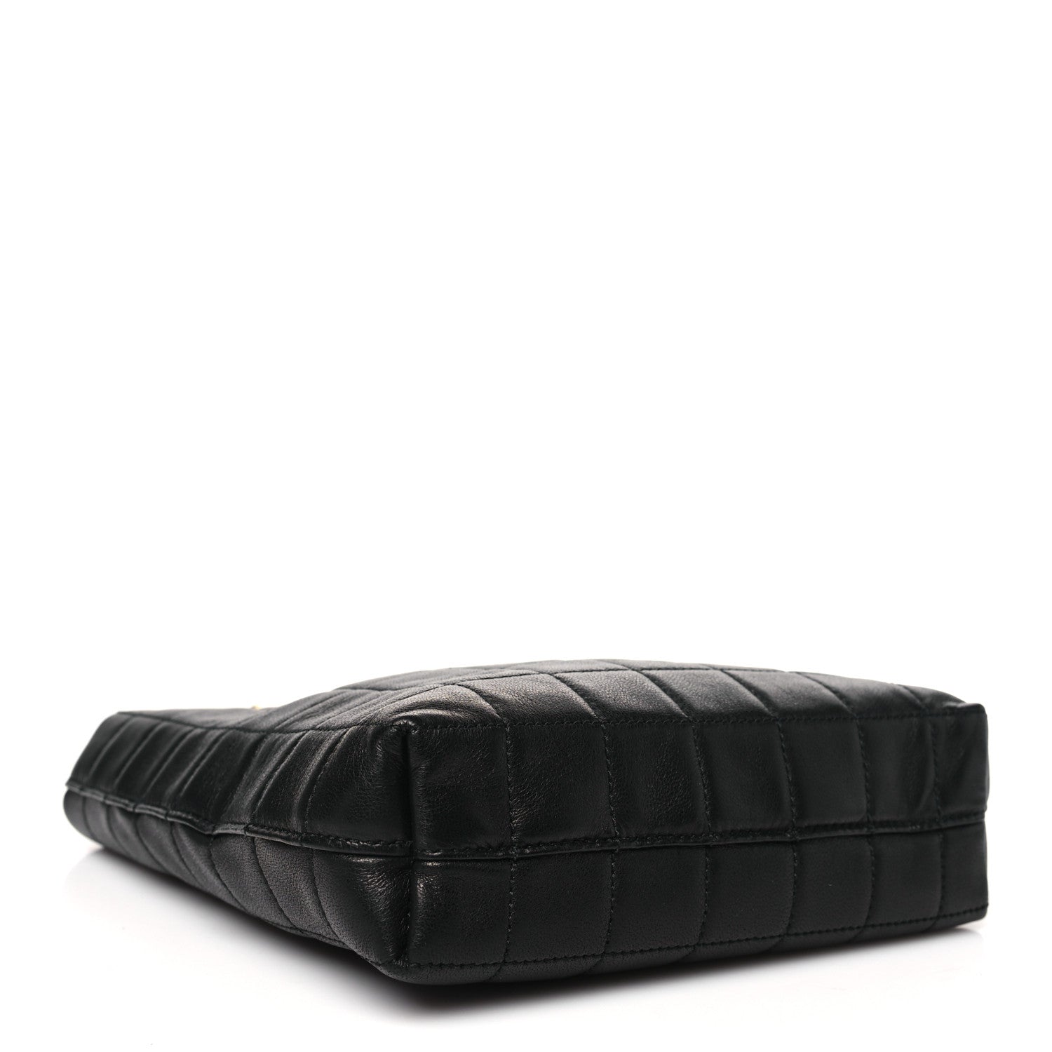Lambskin Carre Quilted Mini Shopping Bag Black